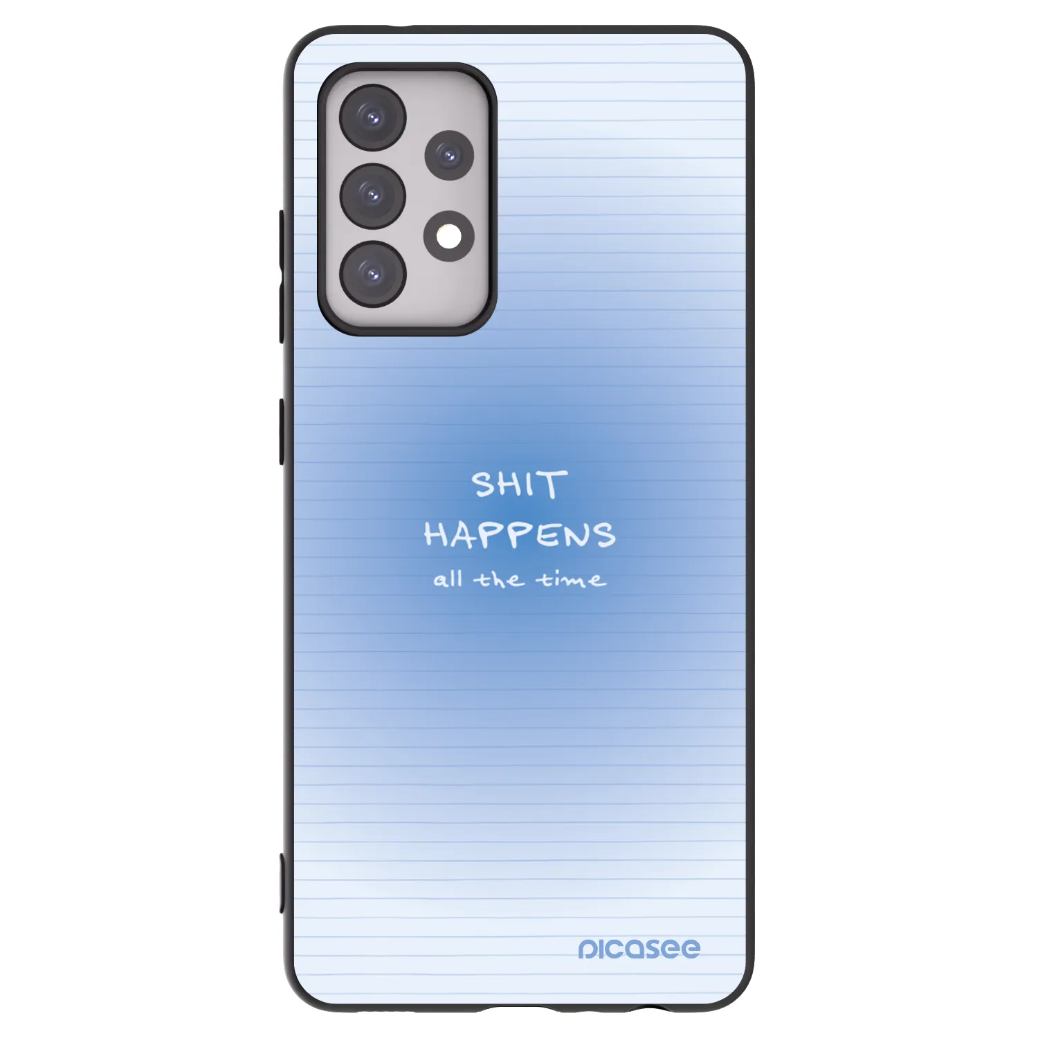 Picasee silikonowe czarne etui na Samsung Galaxy A52 5G A525F - Oops Memo