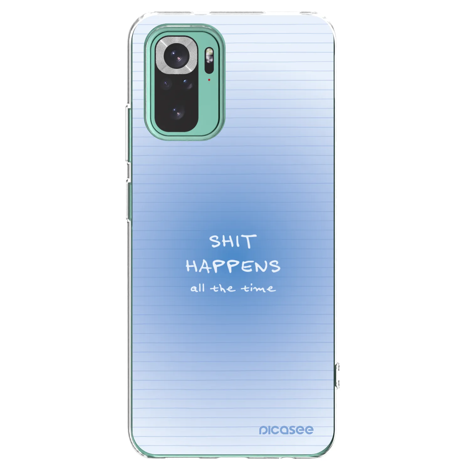 Picasee silikonowe przeźroczyste etui na Xiaomi Redmi Note 10 Pro - Oops Memo