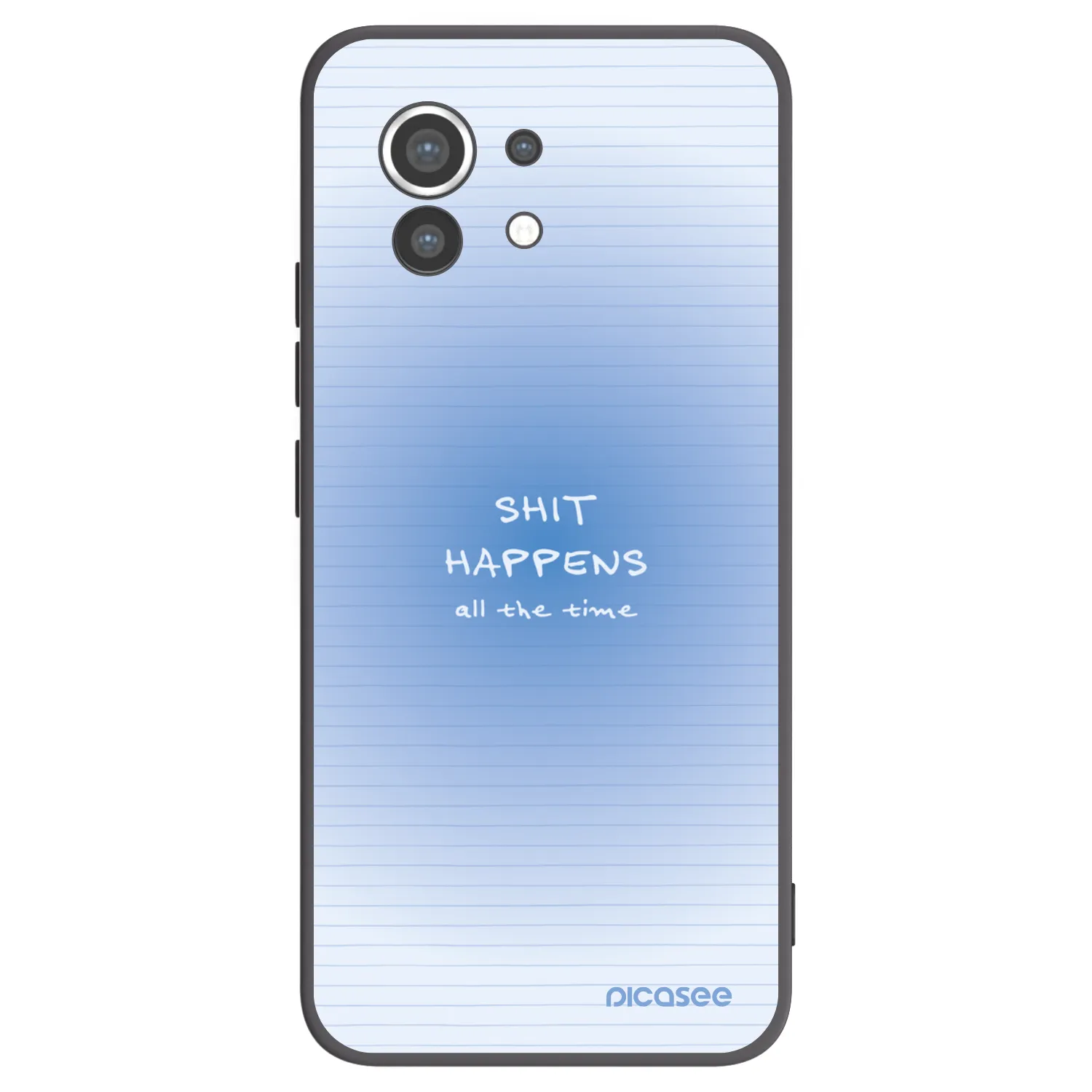 Picasee silikonowe czarne etui na Xiaomi Mi 11 - Oops Memo