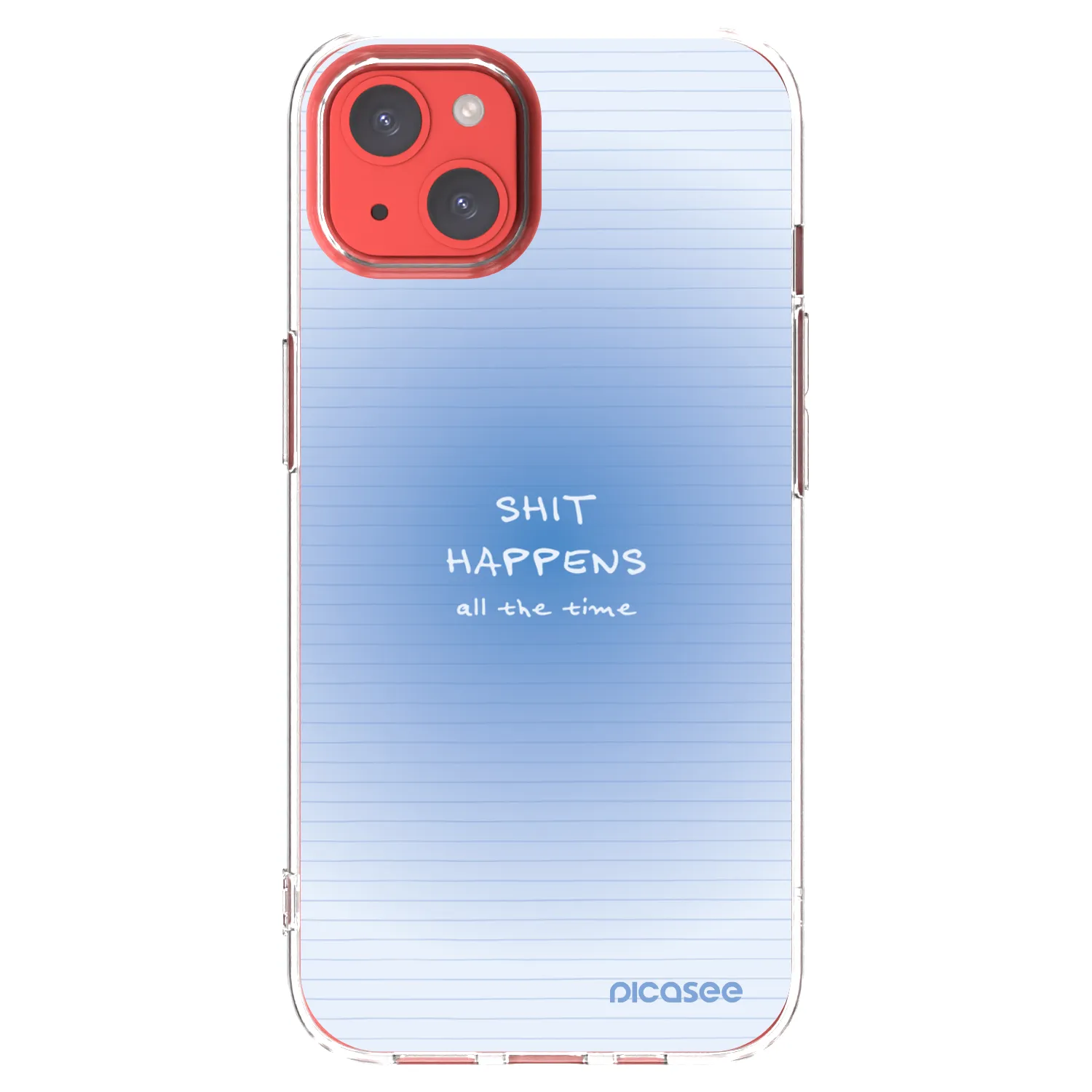 Picasee silikonowe przeźroczyste etui na Apple iPhone 13 - Oops Memo