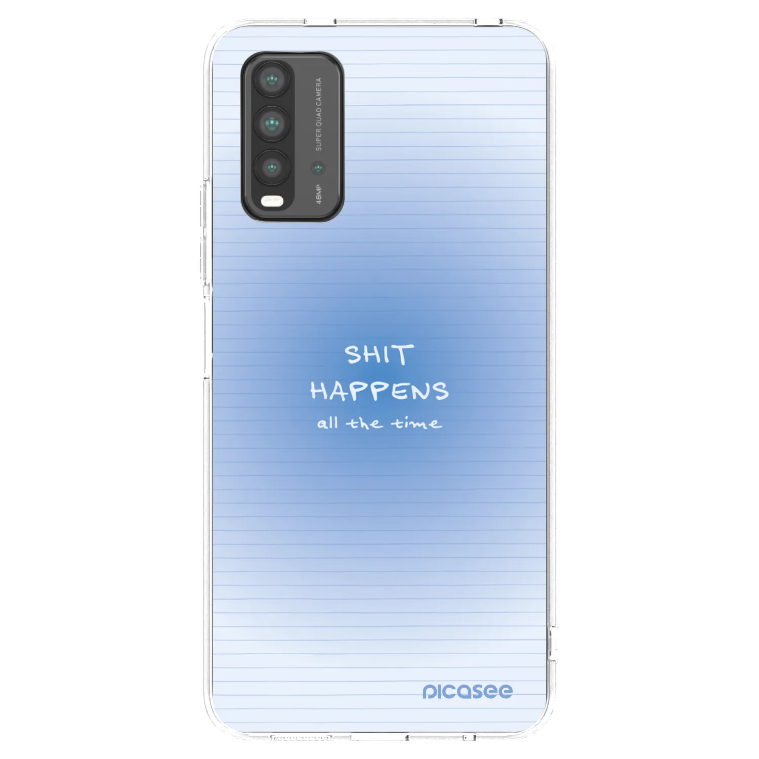 Picasee silikonowe przeźroczyste etui na Xiaomi Redmi 9T - Oops Memo