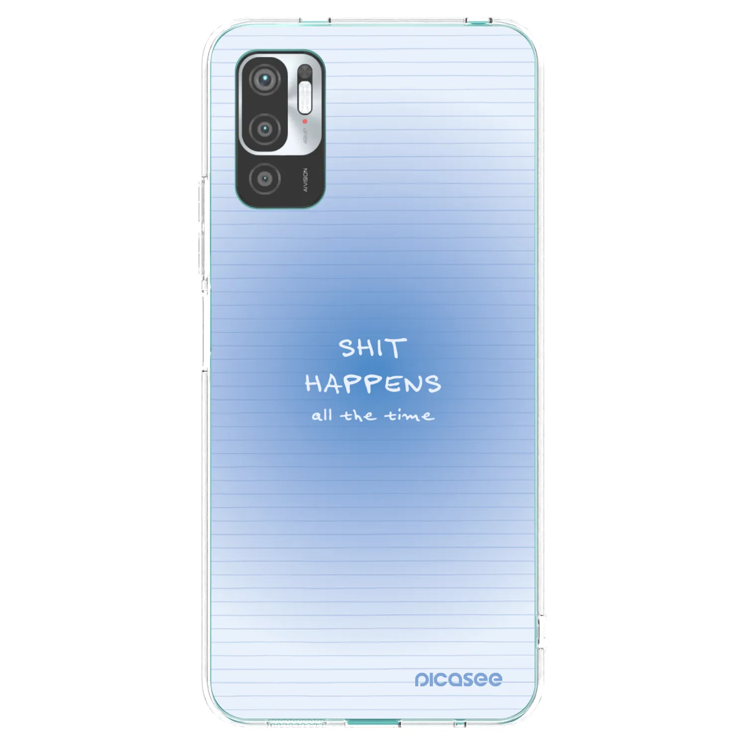 Picasee silikonowe przeźroczyste etui na Xiaomi Redmi Note 10 5G - Oops Memo