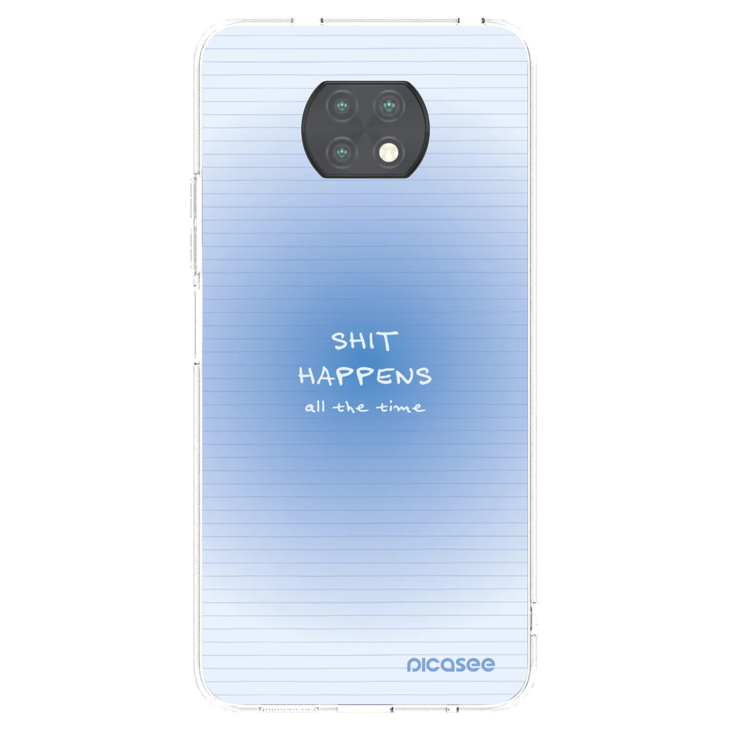 Picasee silikonowe przeźroczyste etui na Xiaomi Redmi Note 9T - Oops Memo