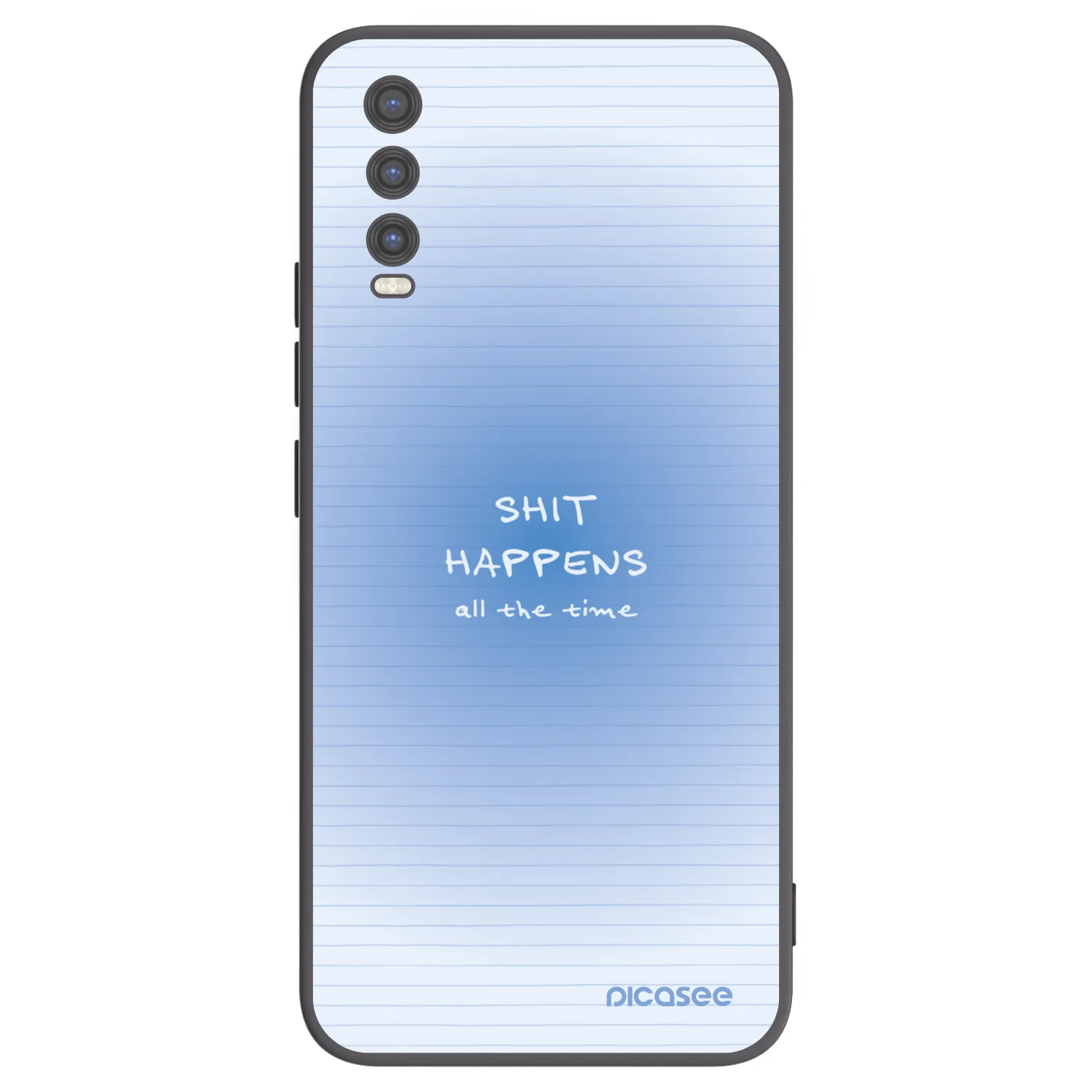 Picasee silikonowe czarne etui na Vivo Y20s - Oops Memo