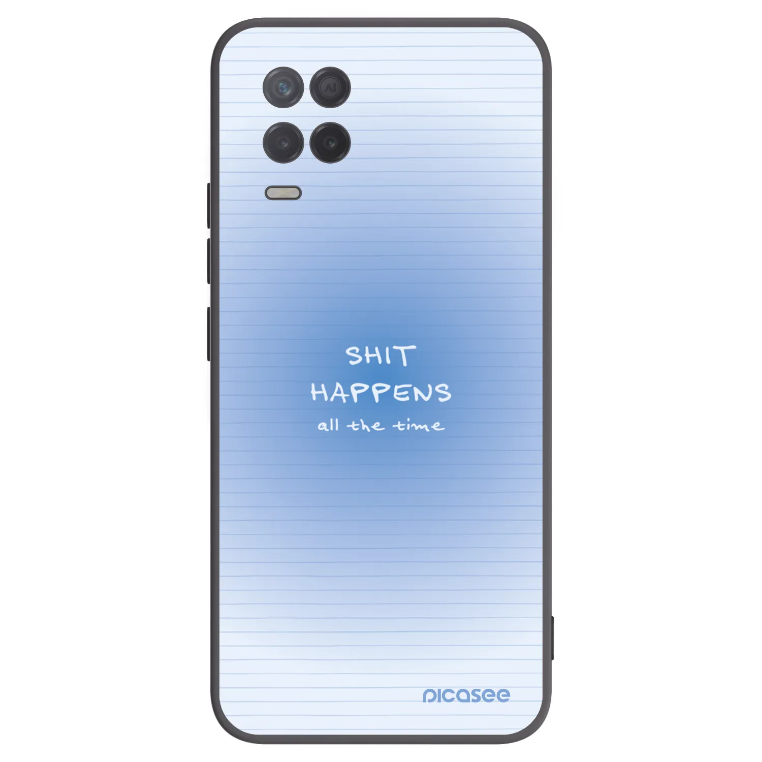 Picasee silikonowe czarne etui na Realme 8 5G - Oops Memo