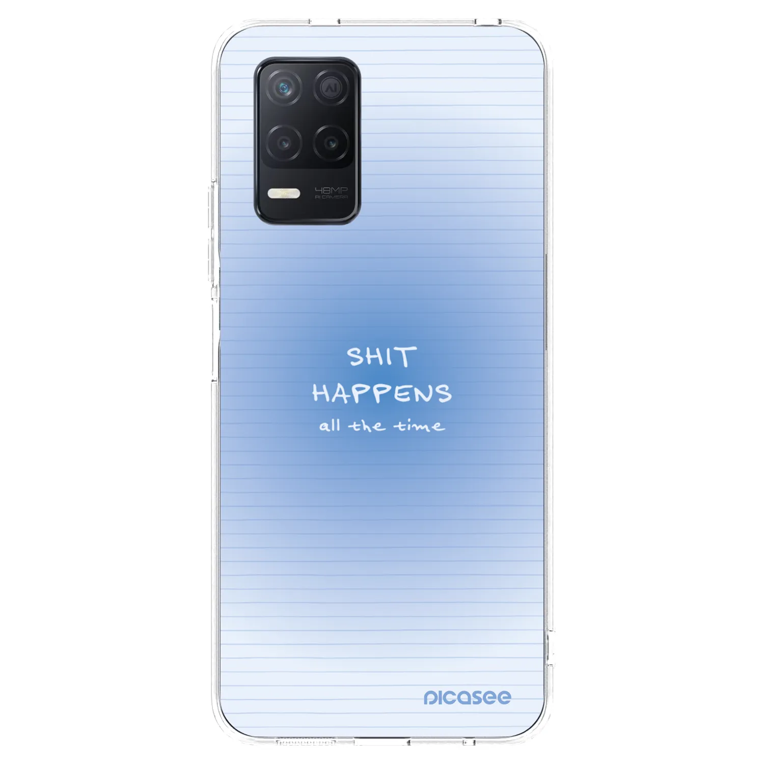 Picasee silikonowe przeźroczyste etui na Realme 8 5G - Oops Memo