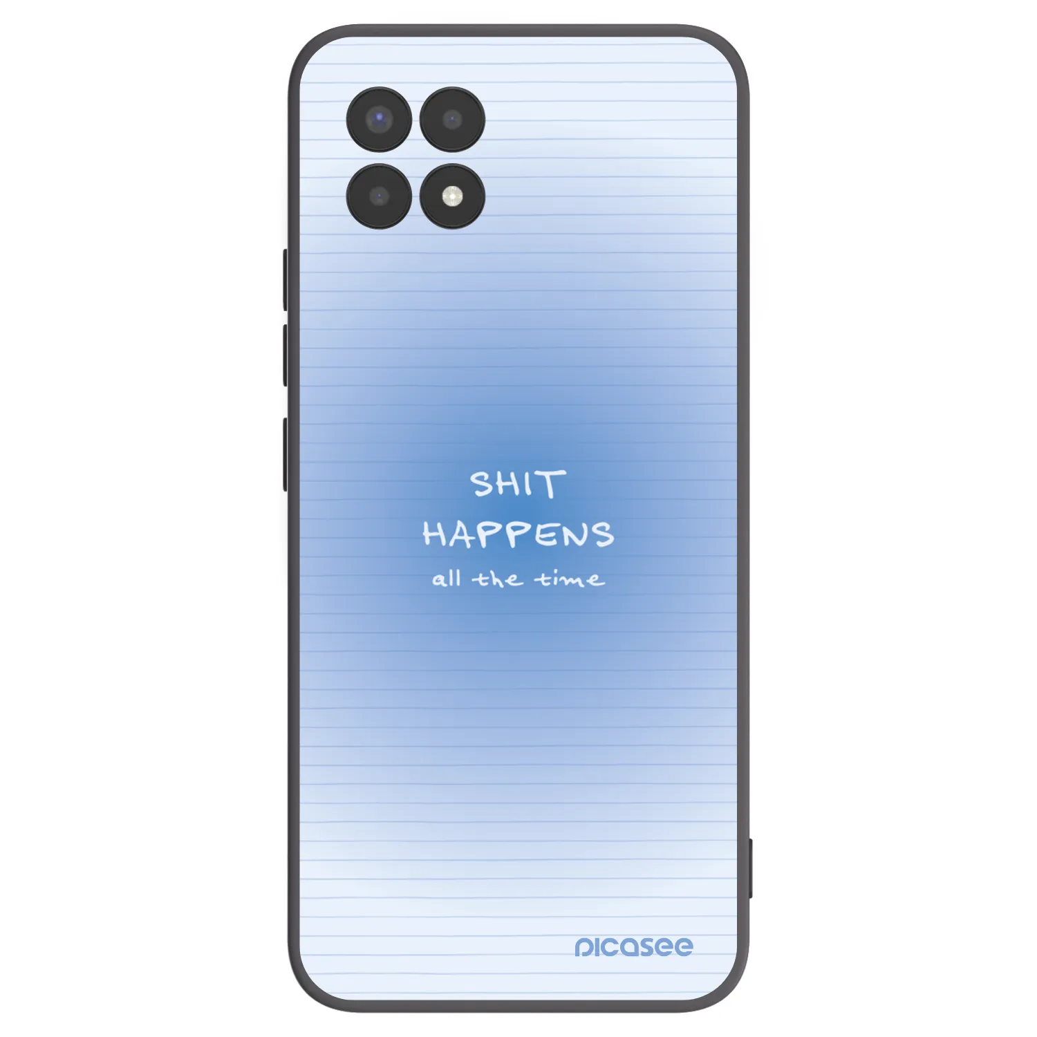 Picasee silikonowe czarne etui na Realme 8i - Oops Memo