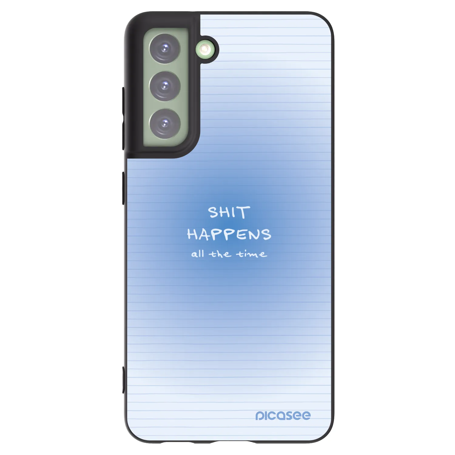 Picasee silikonowe czarne etui na Samsung Galaxy S21 FE 5G - Oops Memo