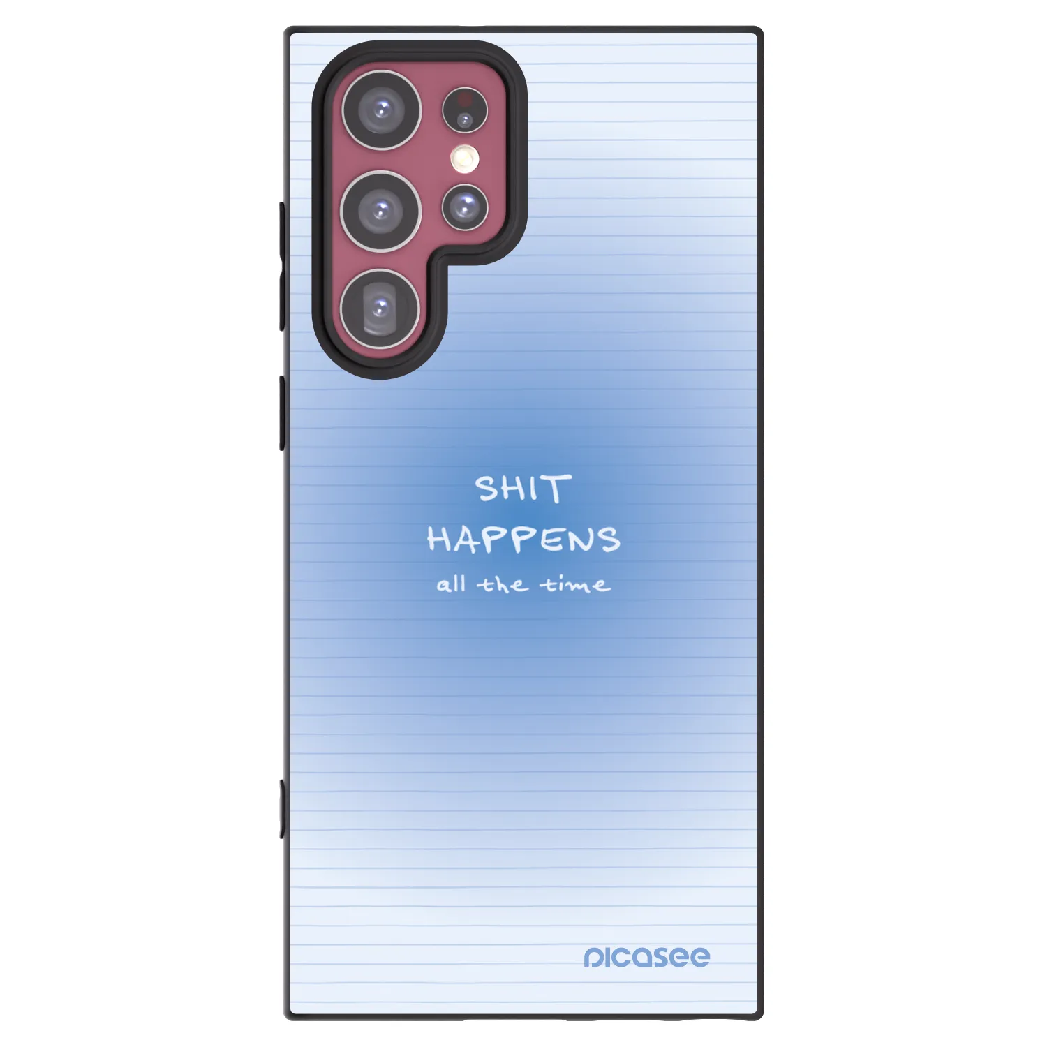 Picasee silikonowe czarne etui na Samsung Galaxy S22 Ultra 5G - Oops Memo