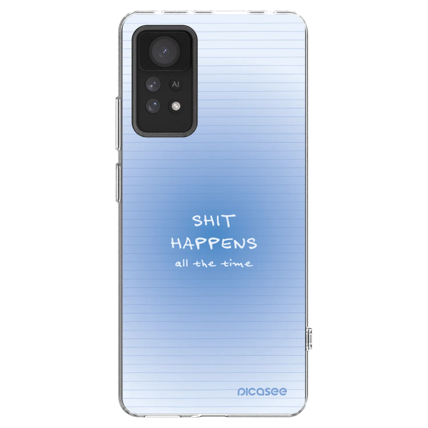 Picasee silikonowe przeźroczyste etui na Xiaomi Redmi Note 11 Pro - Oops Memo