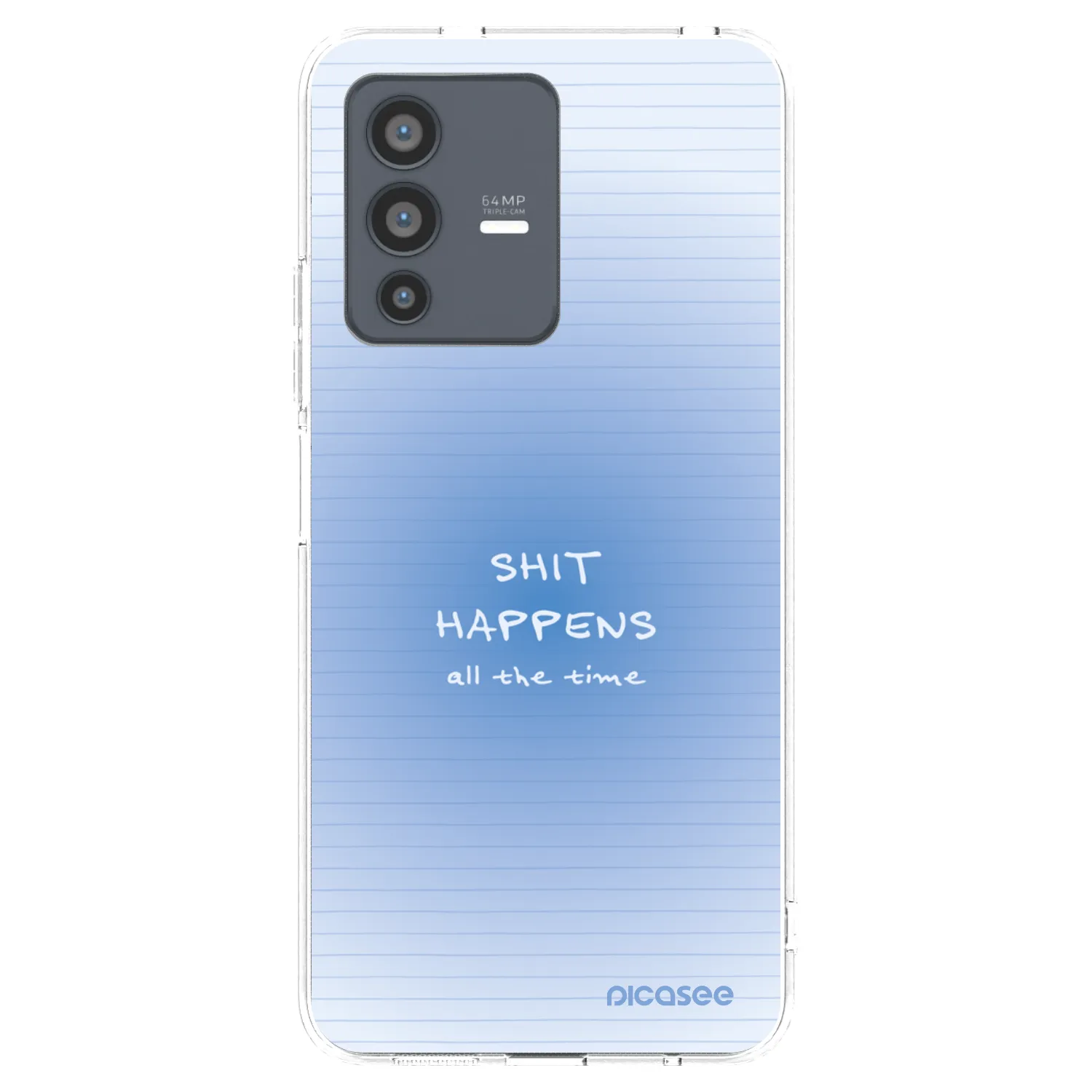 Picasee silikonowe przeźroczyste etui na Vivo V23 5G - Oops Memo