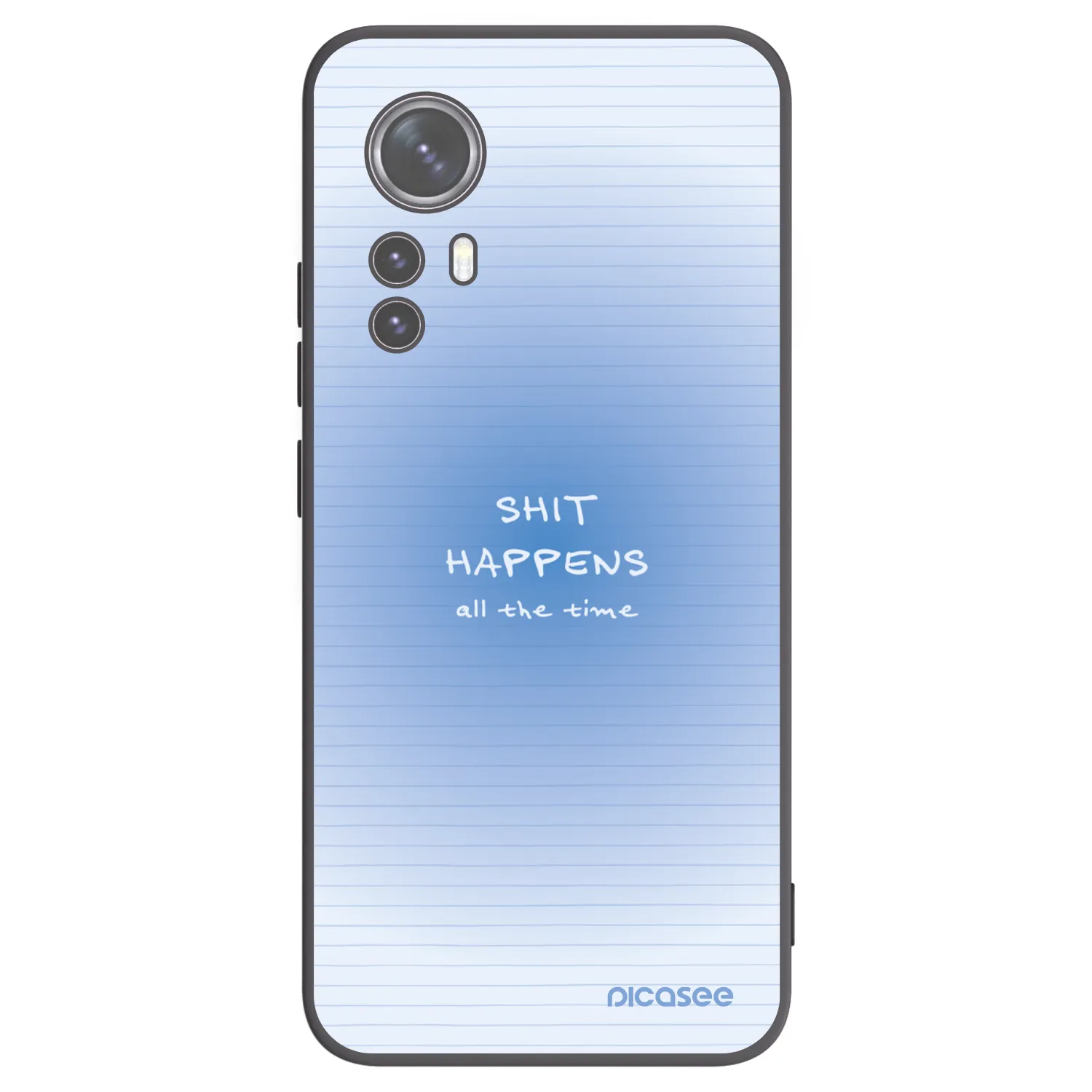 Picasee silikonowe czarne etui na Xiaomi 12X - Oops Memo