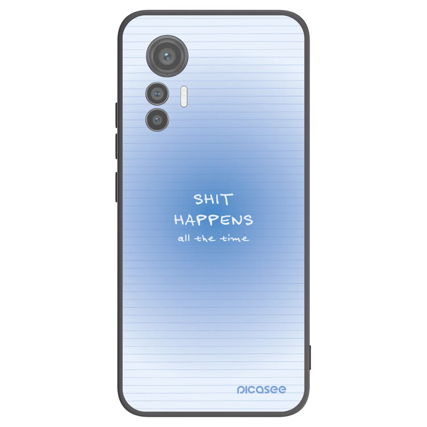 Picasee silikonowe czarne etui na Xiaomi 12 Lite - Oops Memo