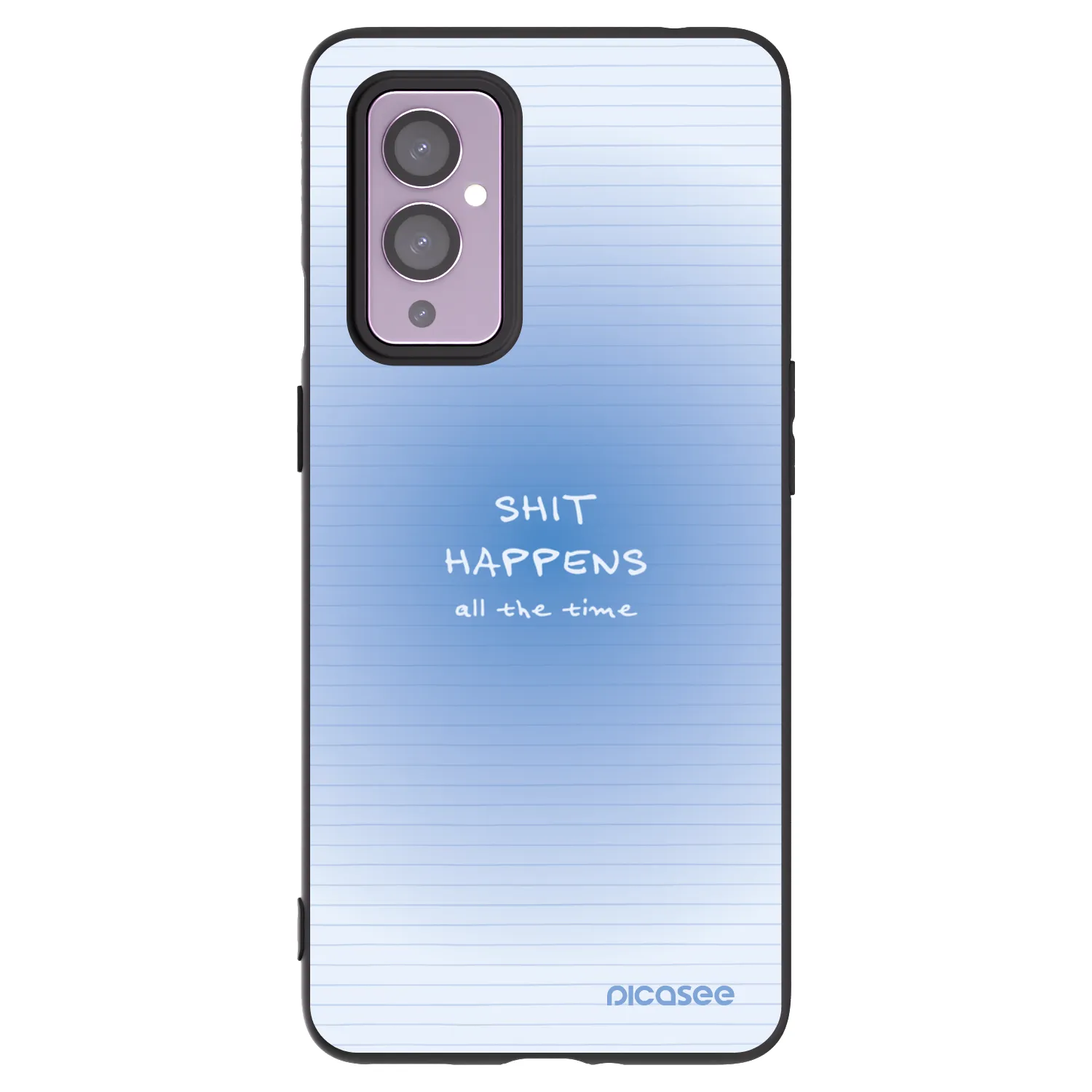 Picasee silikonowe czarne etui na OnePlus 9 - Oops Memo