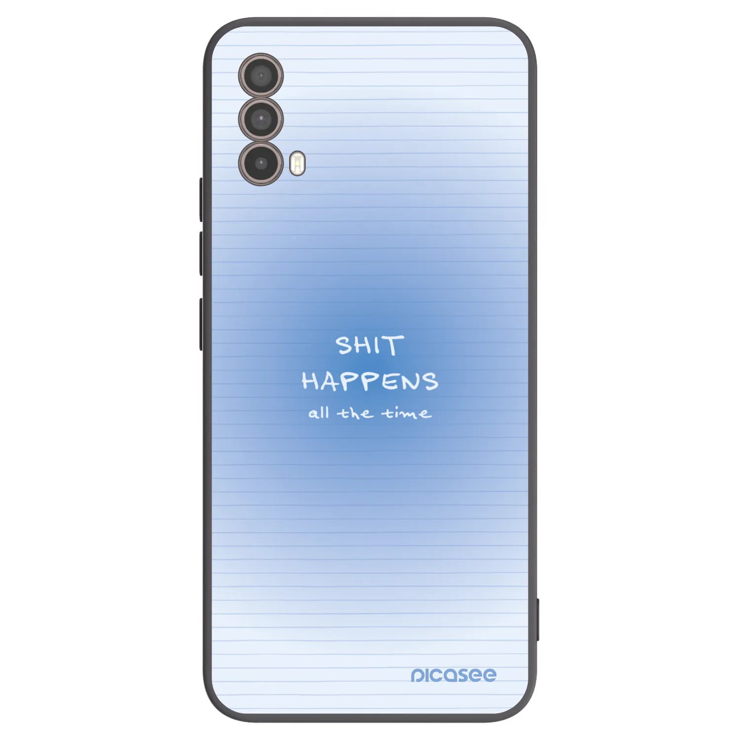 Picasee silikonowe czarne etui na Motorola Moto E40 - Oops Memo