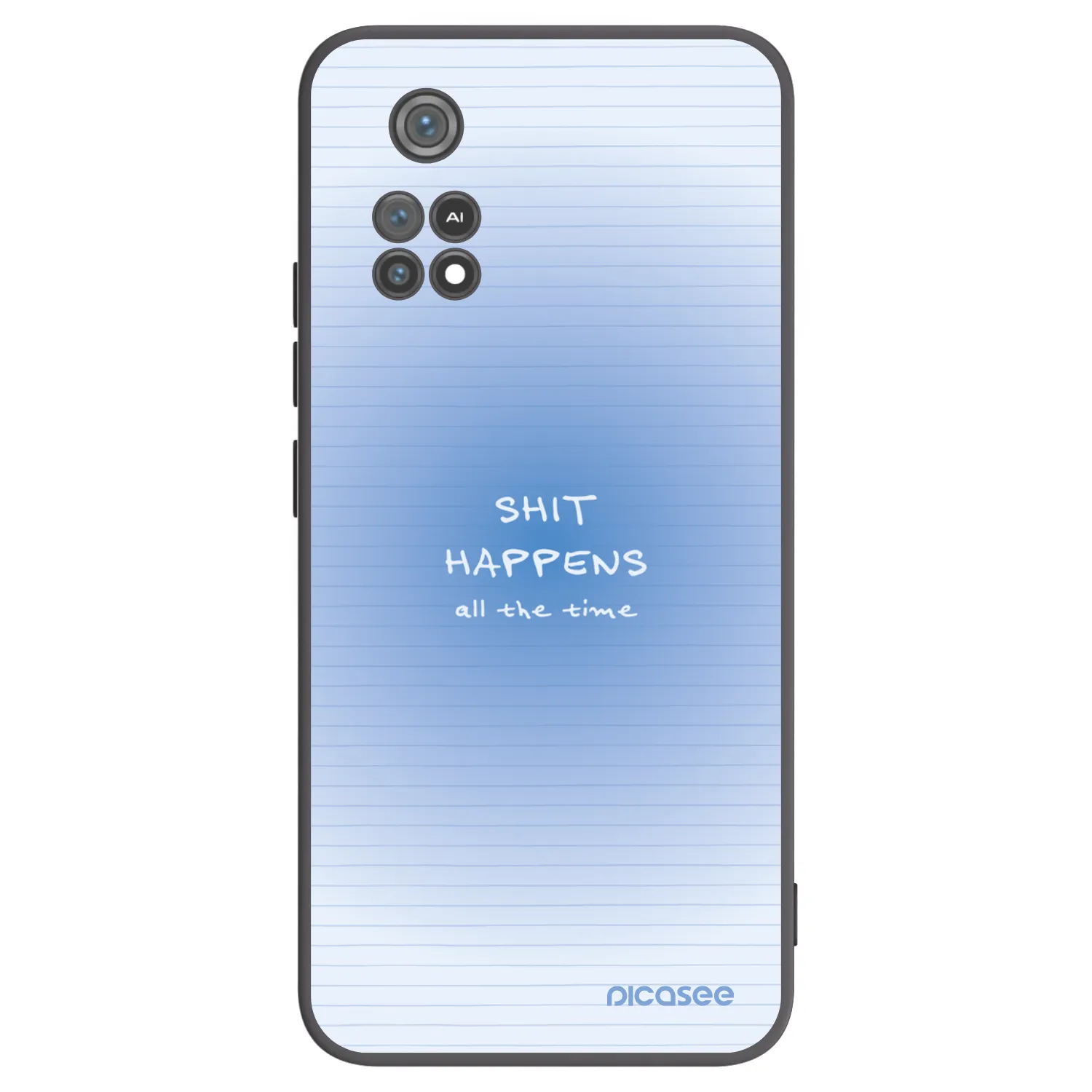 Picasee silikonowe czarne etui na Xiaomi Poco M4 Pro - Oops Memo