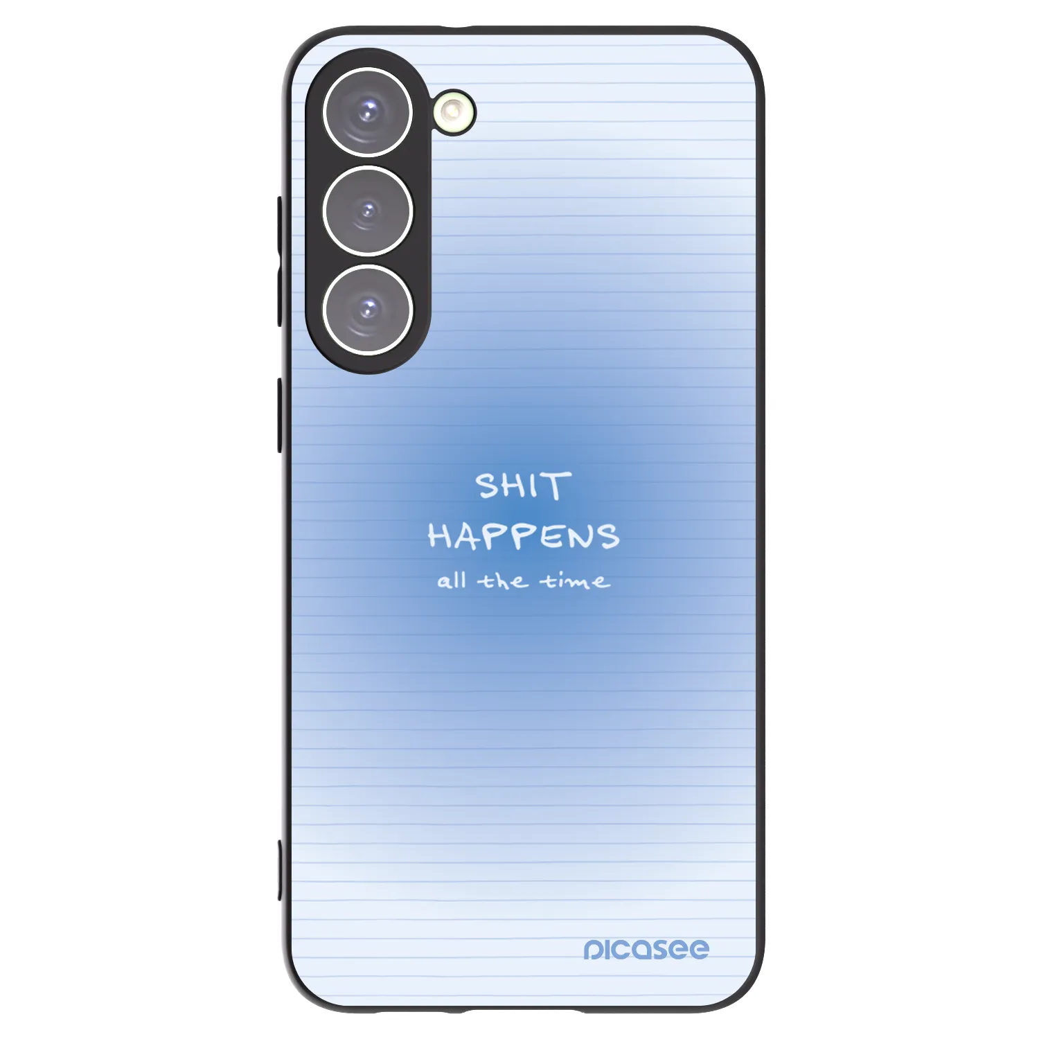 Picasee silikonowe czarne etui na Samsung Galaxy S23+ 5G - Oops Memo