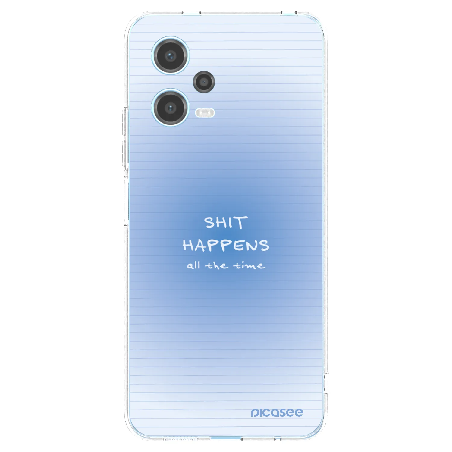 Picasee silikonowe przeźroczyste etui na Xiaomi Redmi Note 12 5G - Oops Memo