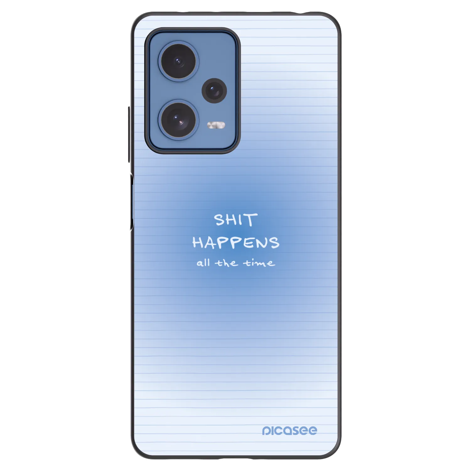Picasee silikonowe czarne etui na Xiaomi Redmi Note 12 Pro 5G - Oops Memo