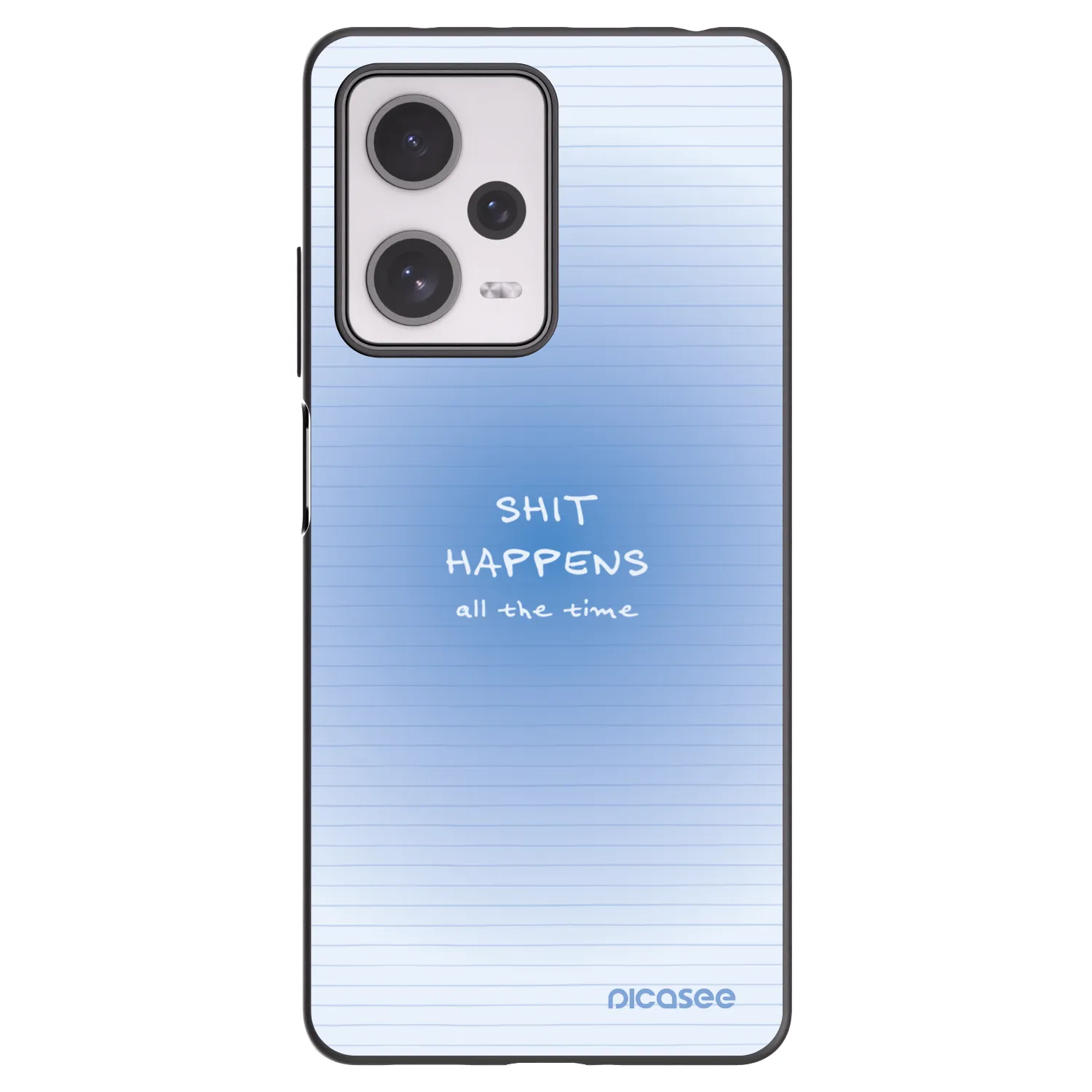Picasee silikonowe czarne etui na Xiaomi Redmi Note 12 Pro+ 5G - Oops Memo