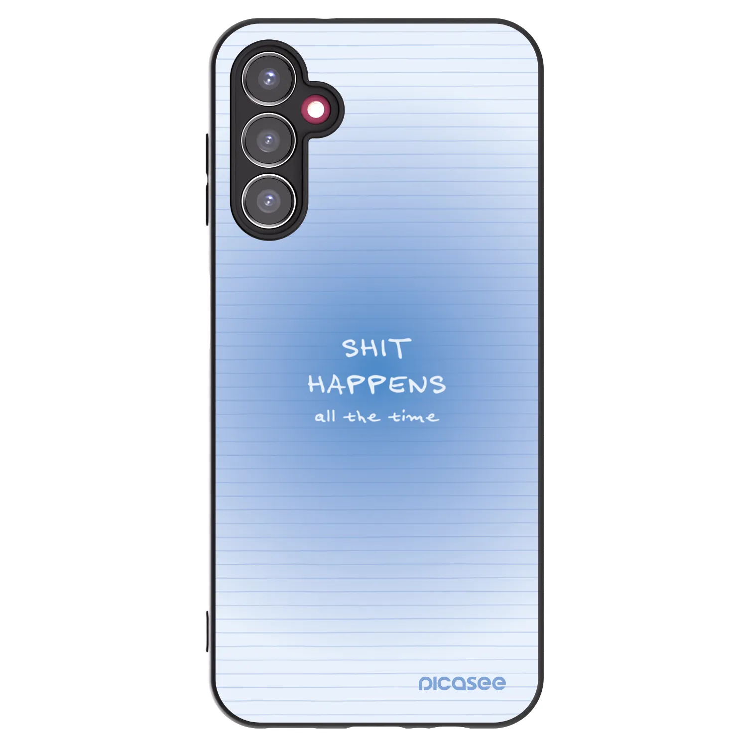 Picasee silikonowe czarne etui na Samsung Galaxy A14 5G A146P - Oops Memo