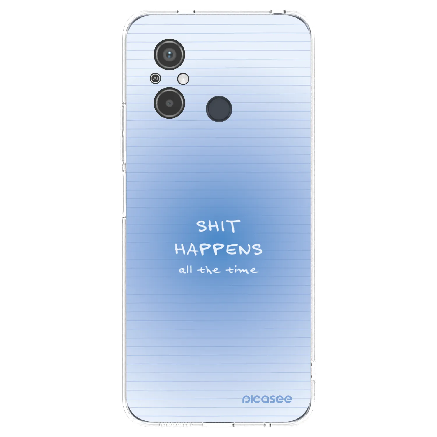 Picasee silikonowe przeźroczyste etui na Xiaomi Redmi 12C - Oops Memo