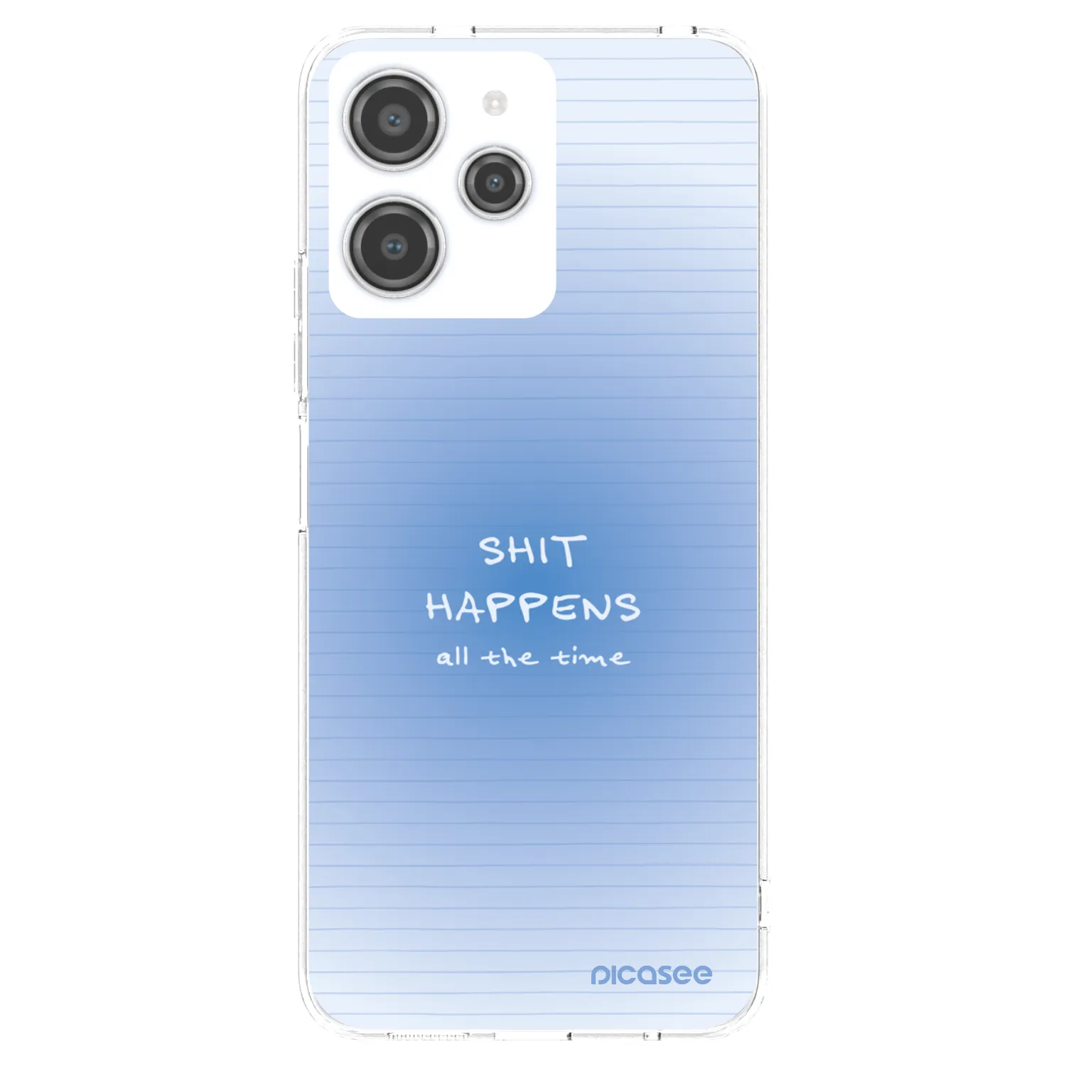 Picasee silikonowe przeźroczyste etui na Xiaomi Redmi 12 4G - Oops Memo