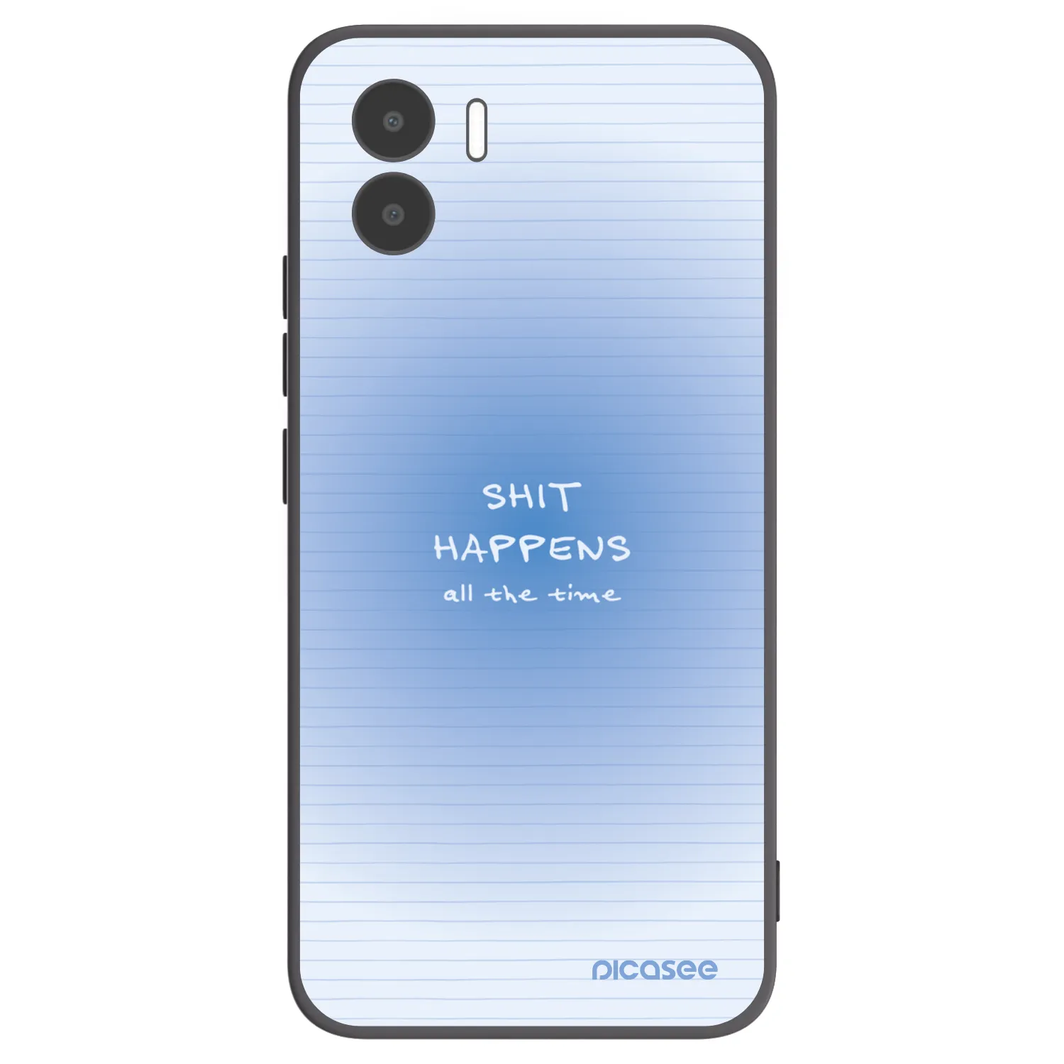 Picasee silikonowe czarne etui na Xiaomi Redmi A2 - Oops Memo