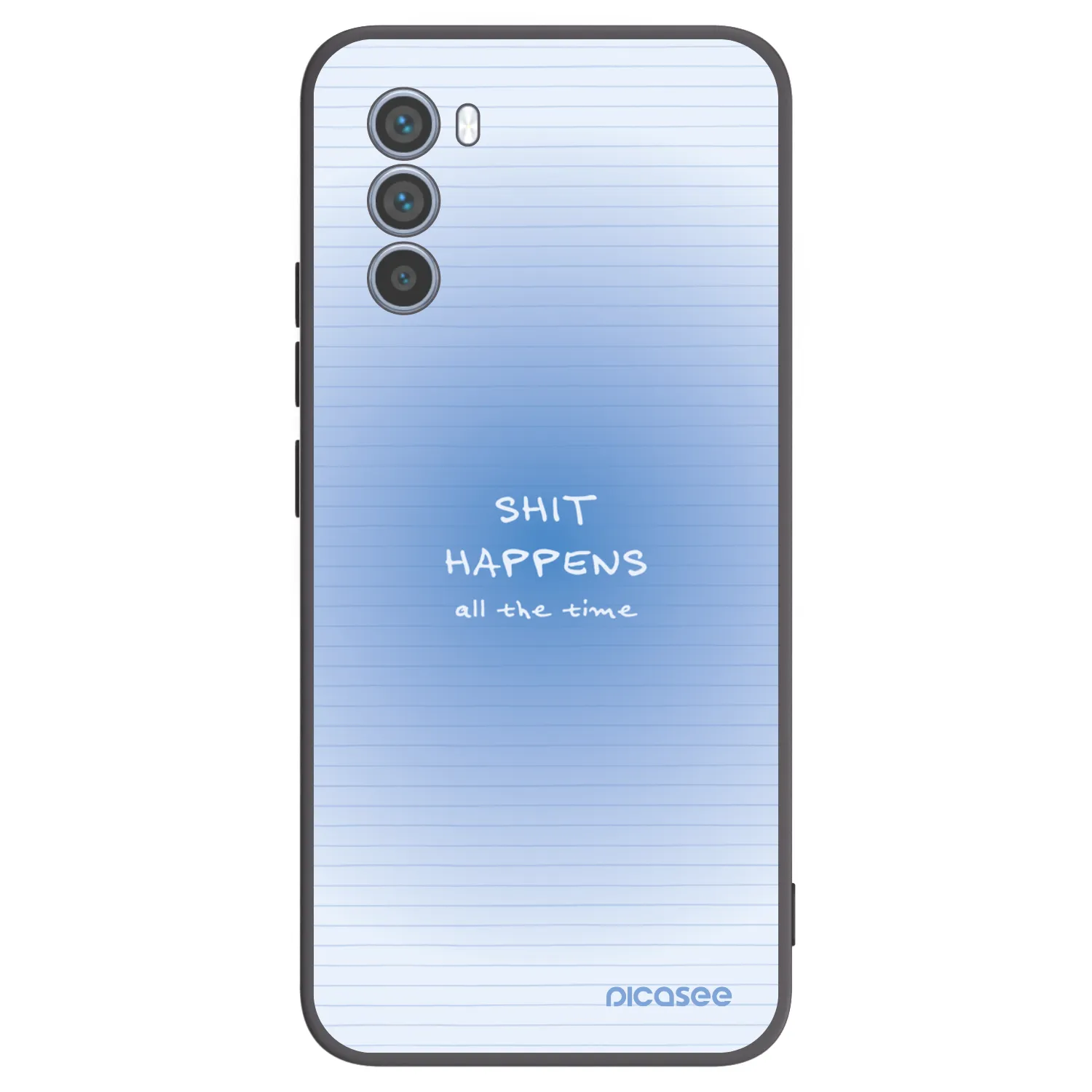 Picasee silikonowe czarne etui na Motorola Moto G62 - Oops Memo