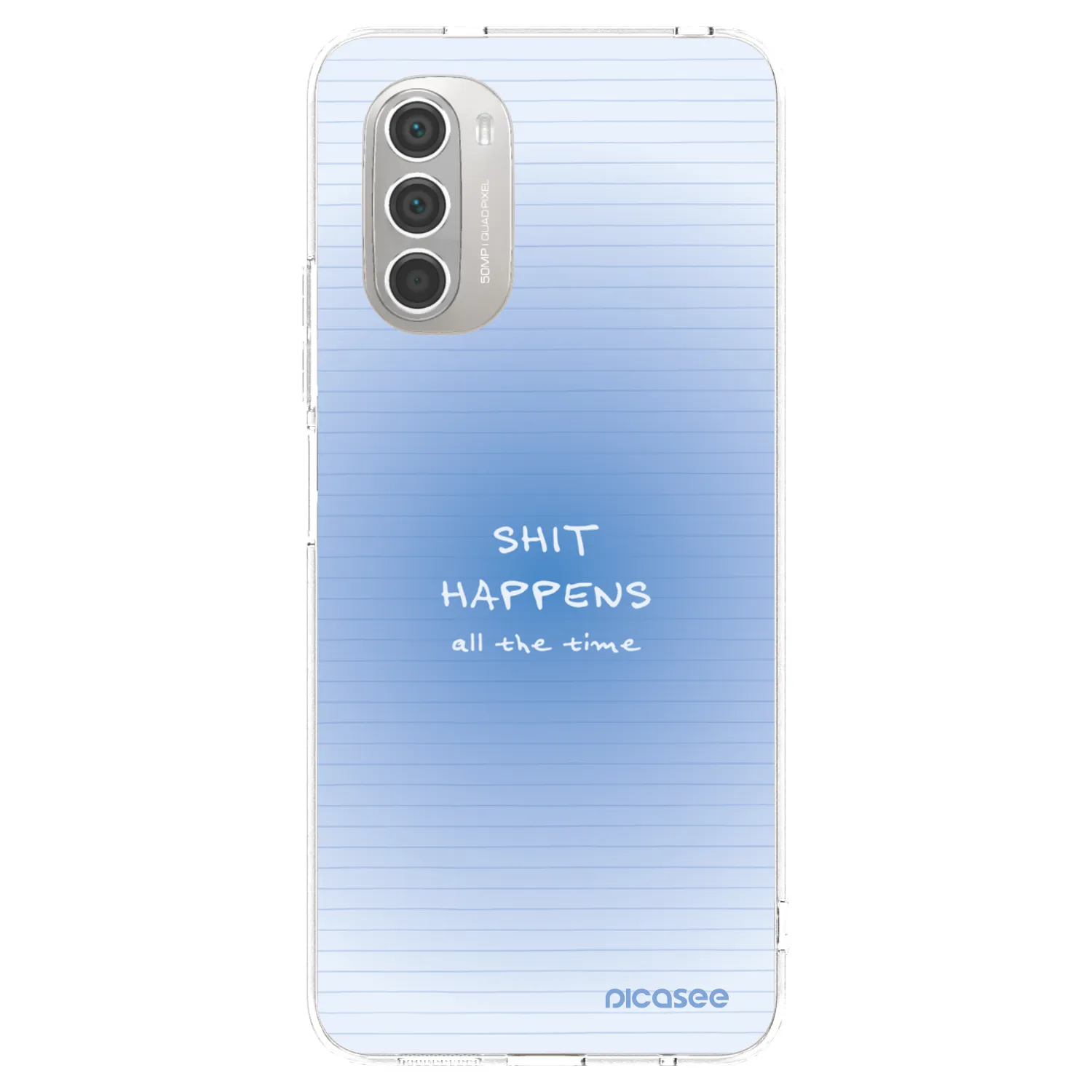 Picasee silikonowe przeźroczyste etui na Motorola Moto G51 - Oops Memo