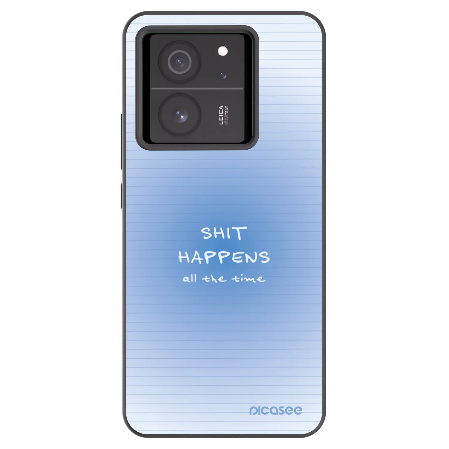 Picasee silikonowe czarne etui na Xiaomi 13T - Oops Memo