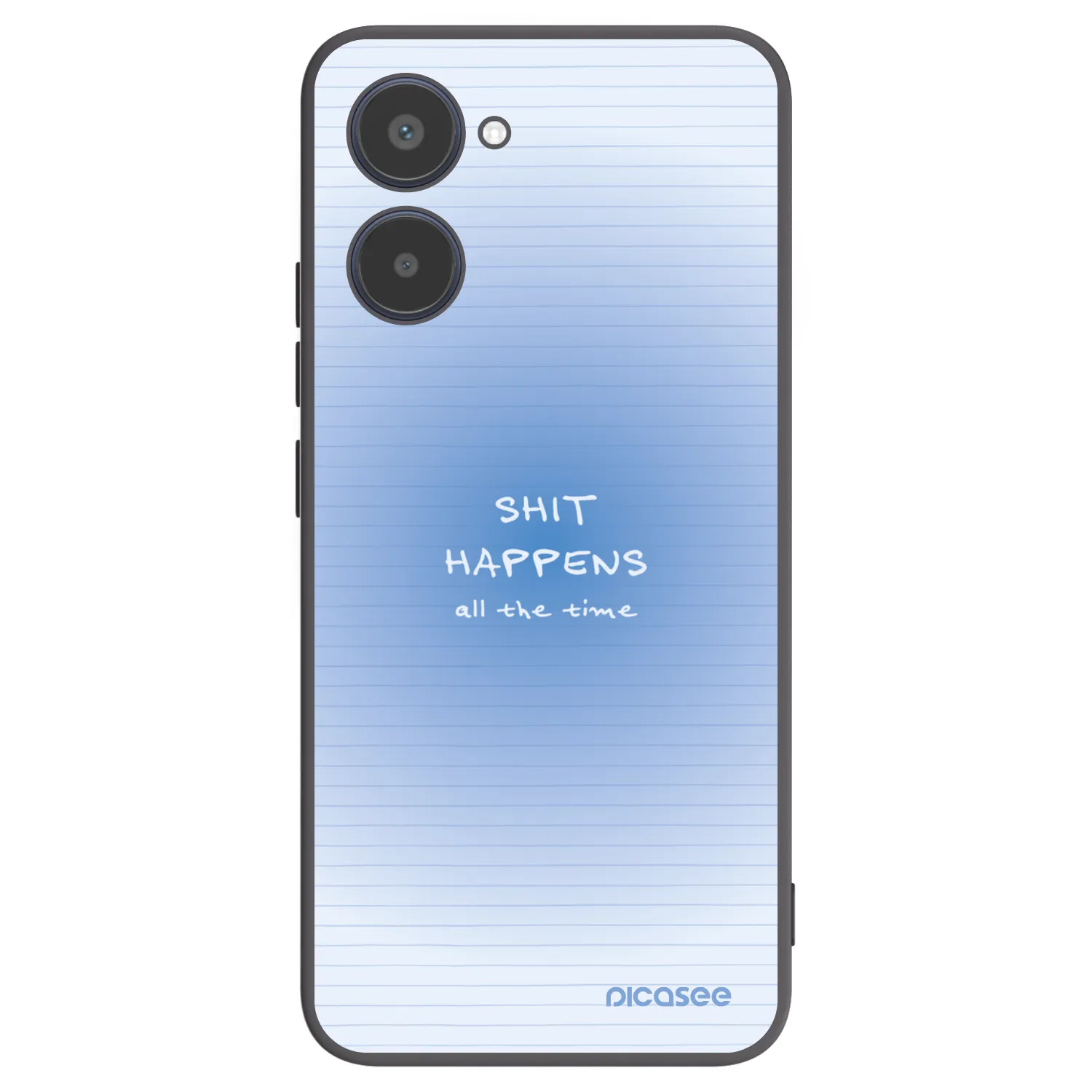 Picasee silikonowe czarne etui na Realme 10 4G - Oops Memo