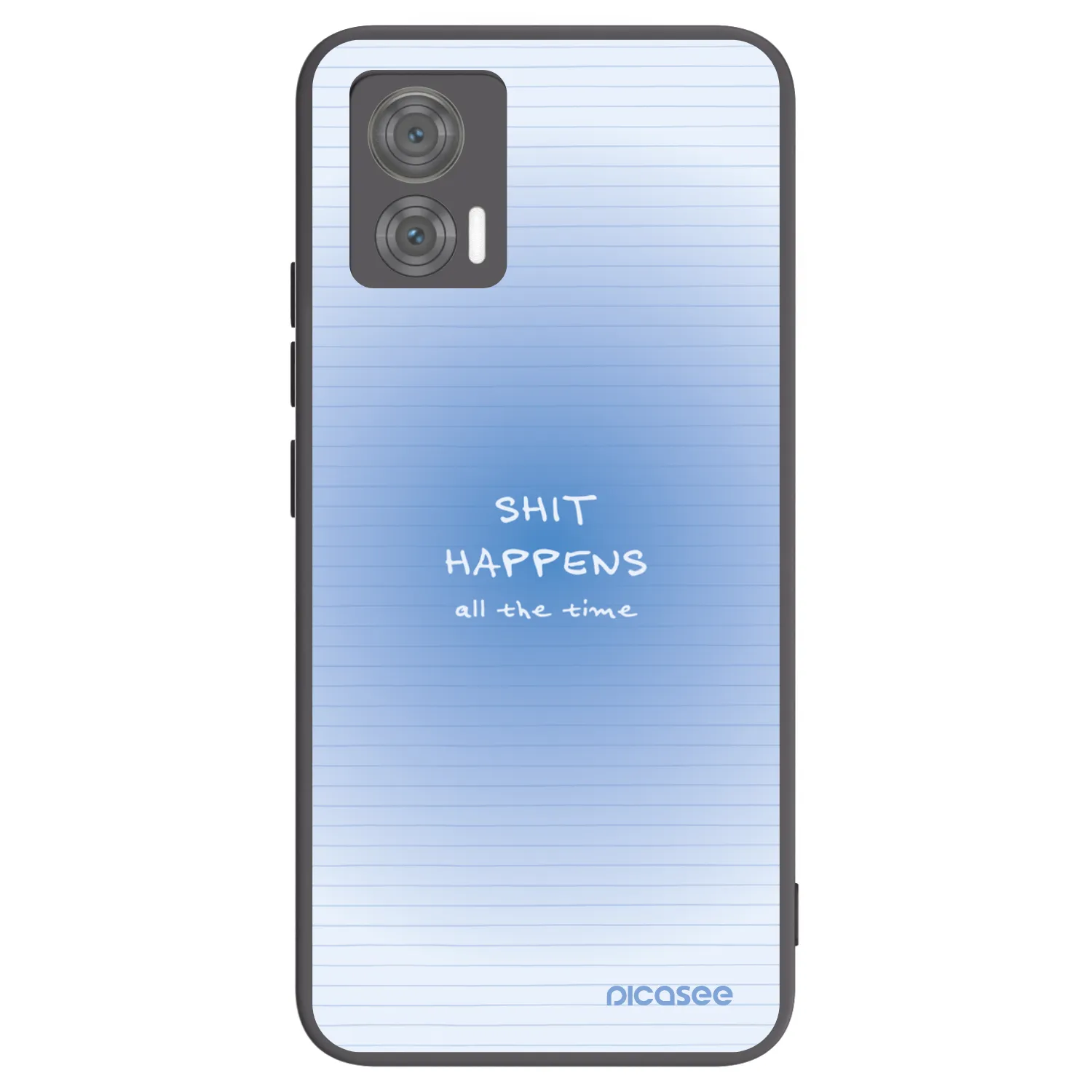 Picasee silikonowe czarne etui na Motorola Edge 30 Neo - Oops Memo