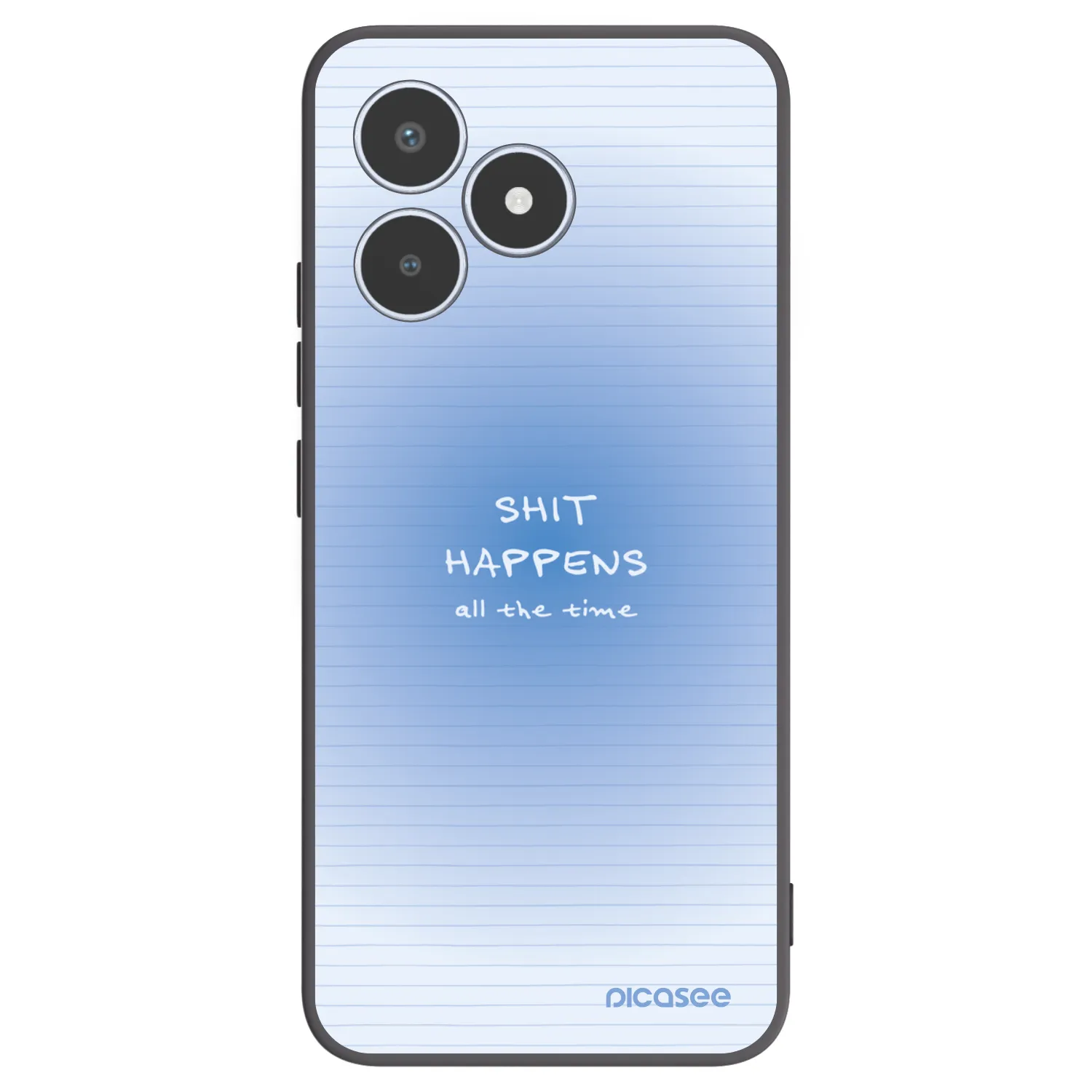 Picasee silikonowe czarne etui na Realme C53 - Oops Memo