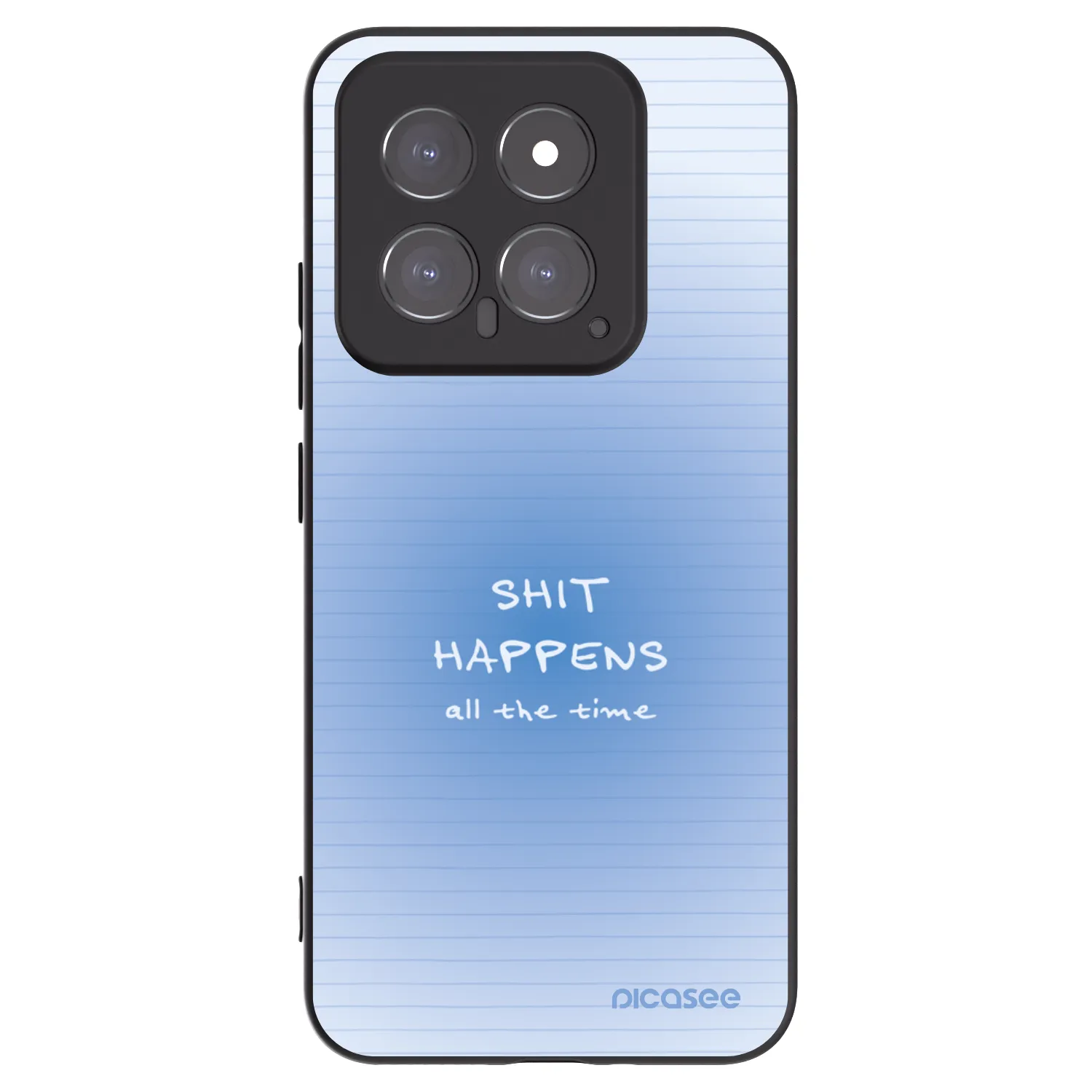 Picasee silikonowe czarne etui na Xiaomi 14 - Oops Memo