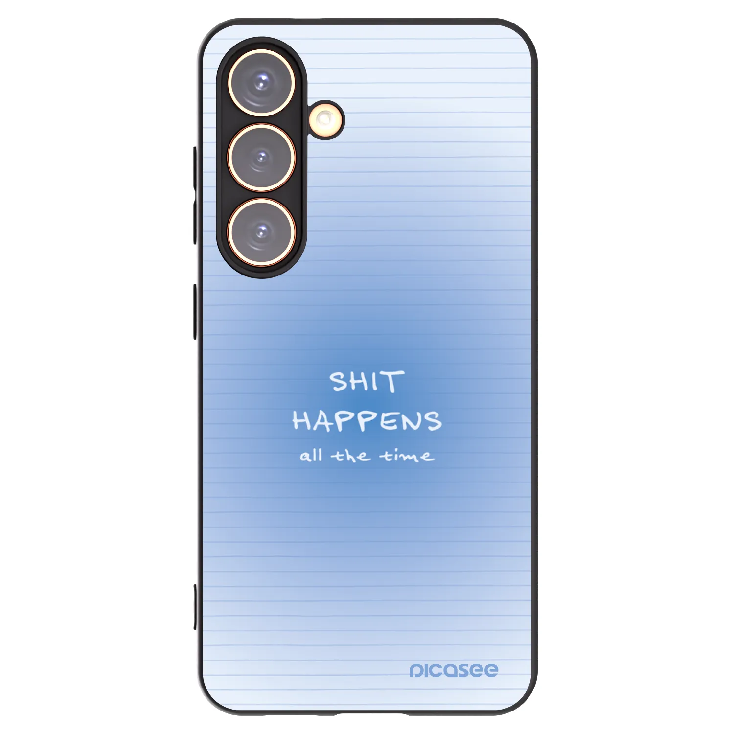 Picasee silikonowe czarne etui na Samsung Galaxy S24 S921B 5G - Oops Memo
