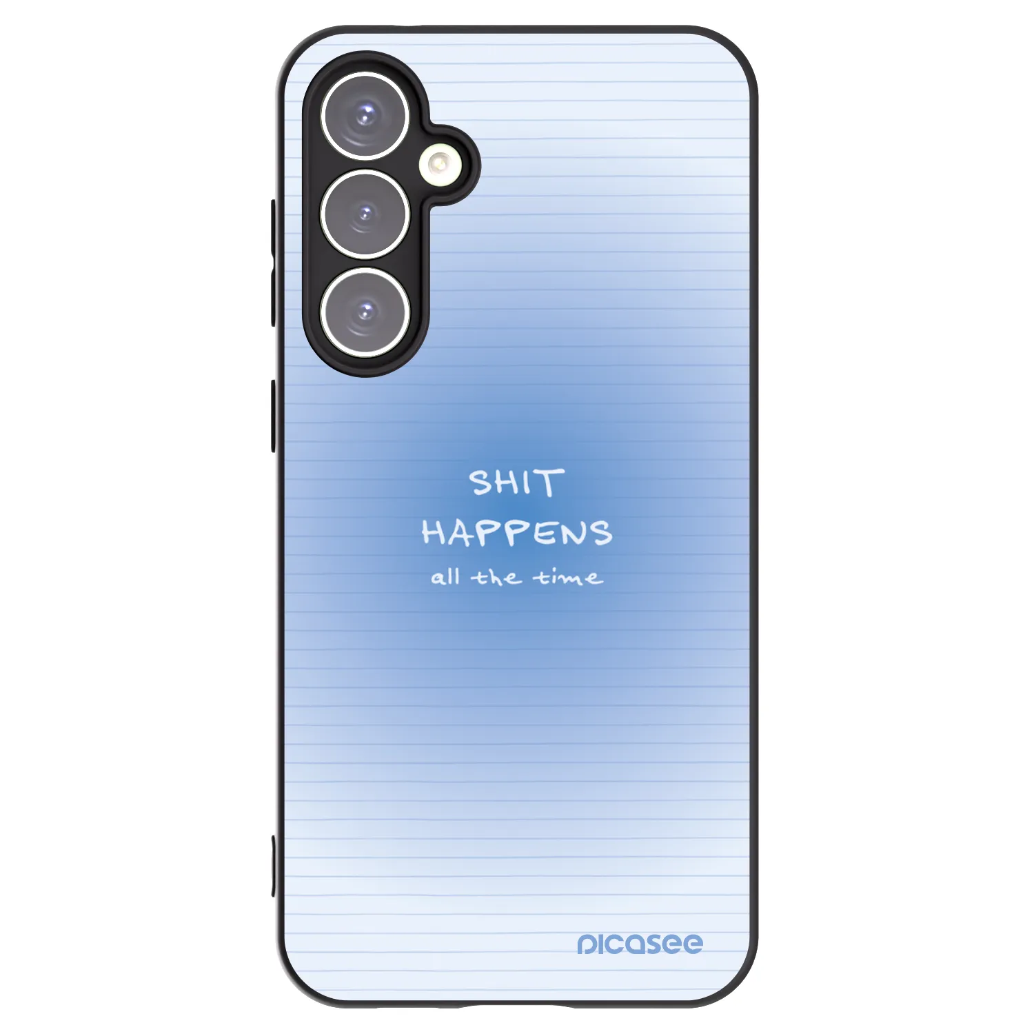 Picasee silikonowe czarne etui na Samsung Galaxy S23 FE S711B - Oops Memo