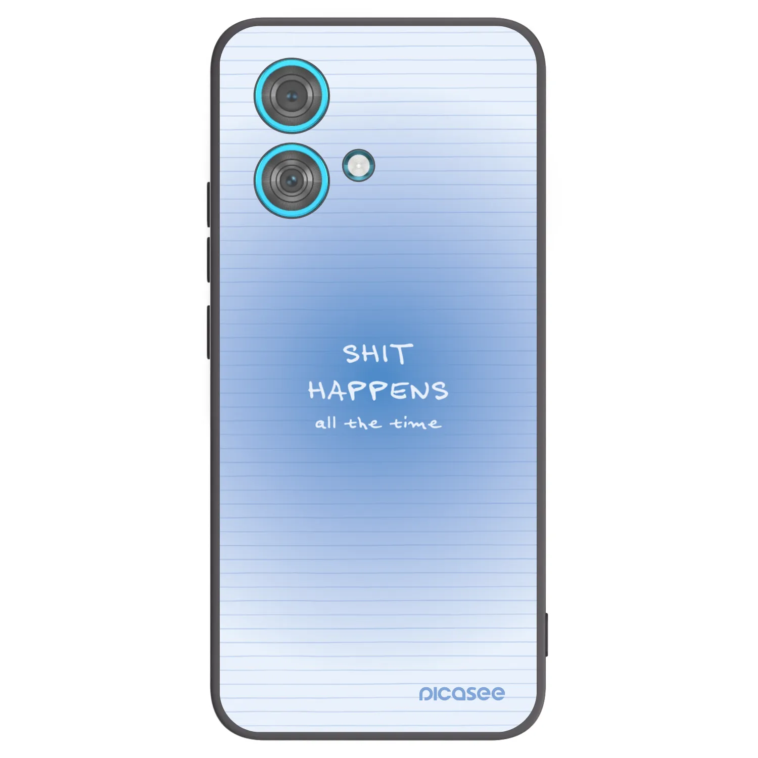 Picasee silikonowe czarne etui na Motorola Edge 40 Neo - Oops Memo