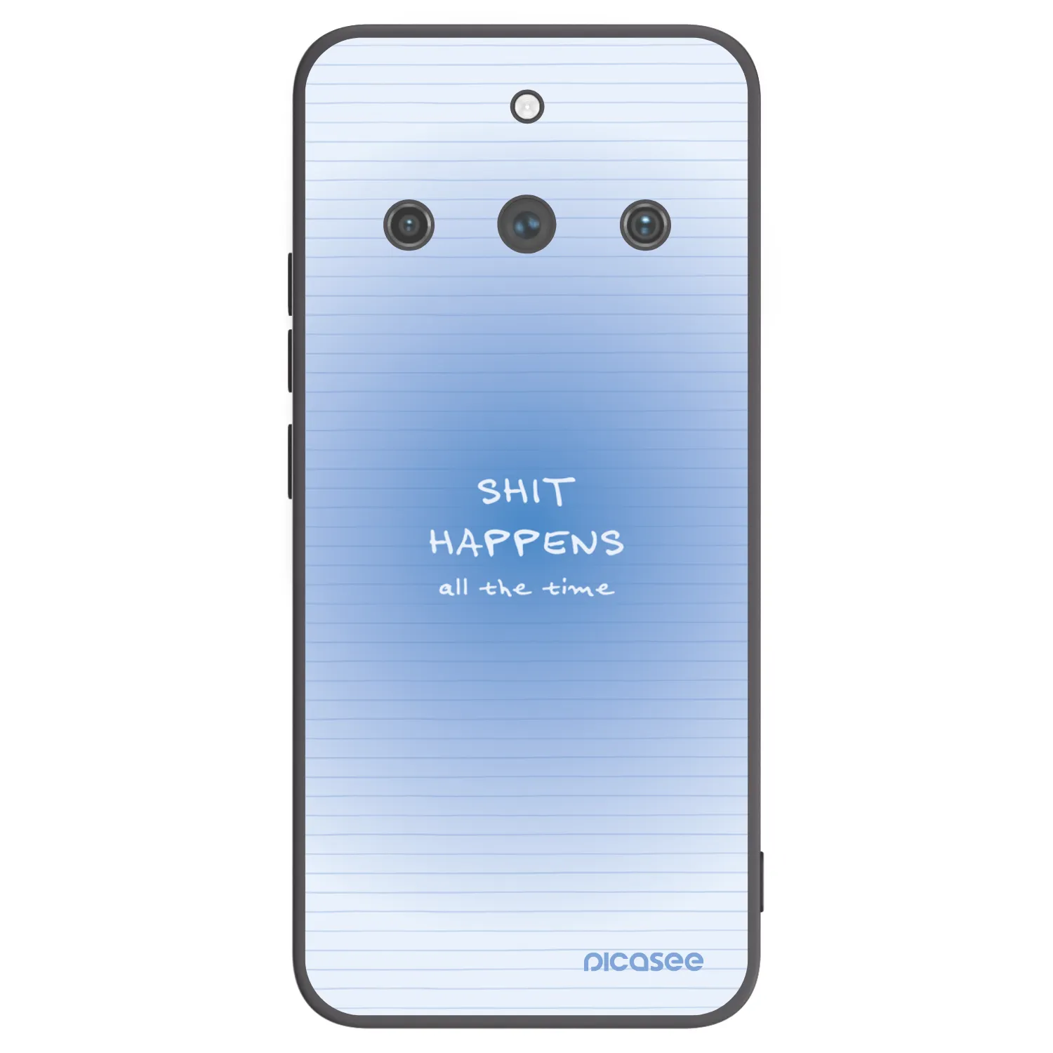 Picasee silikonowe czarne etui na Realme 11 Pro+ - Oops Memo