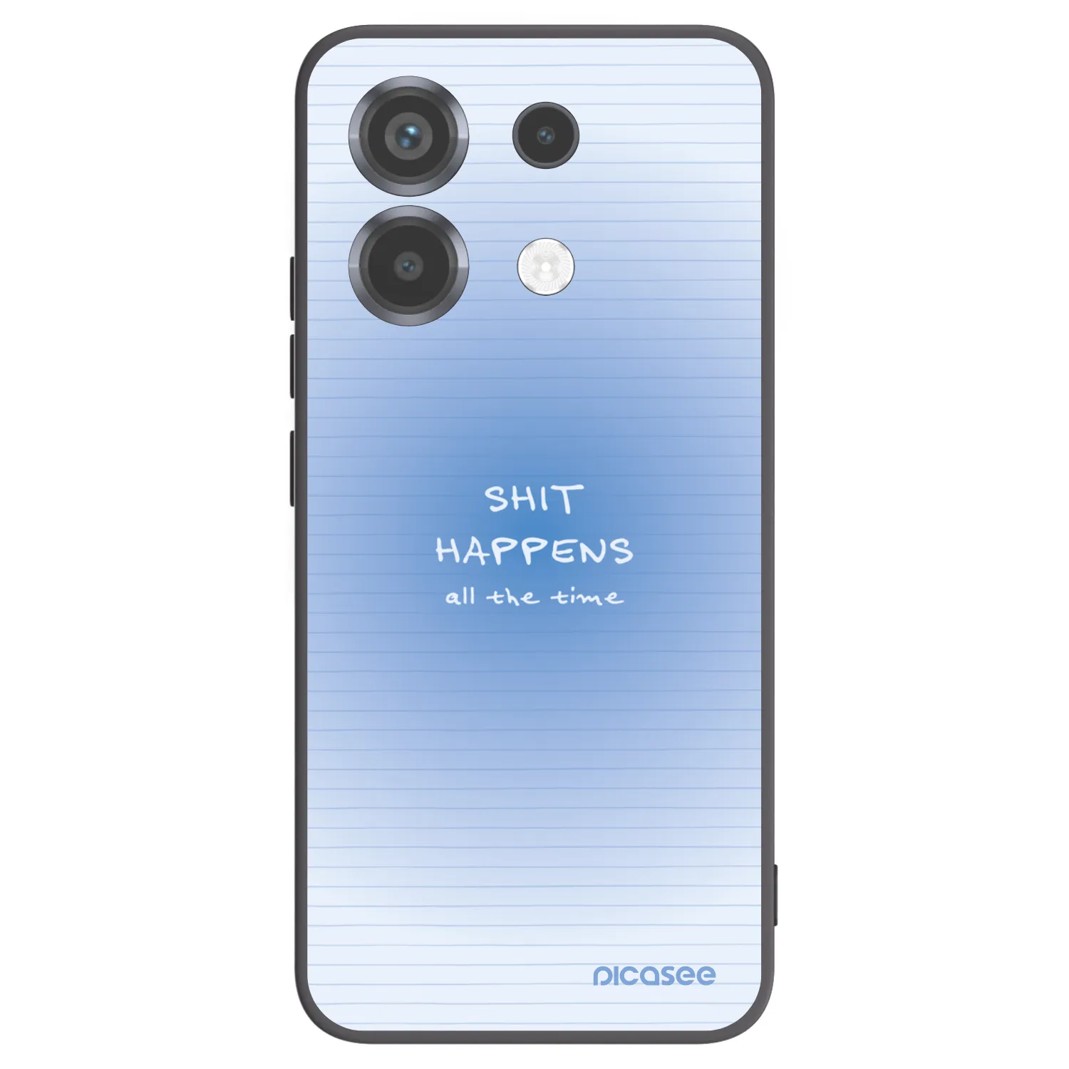 Picasee silikonowe czarne etui na Xiaomi Poco X6 - Oops Memo