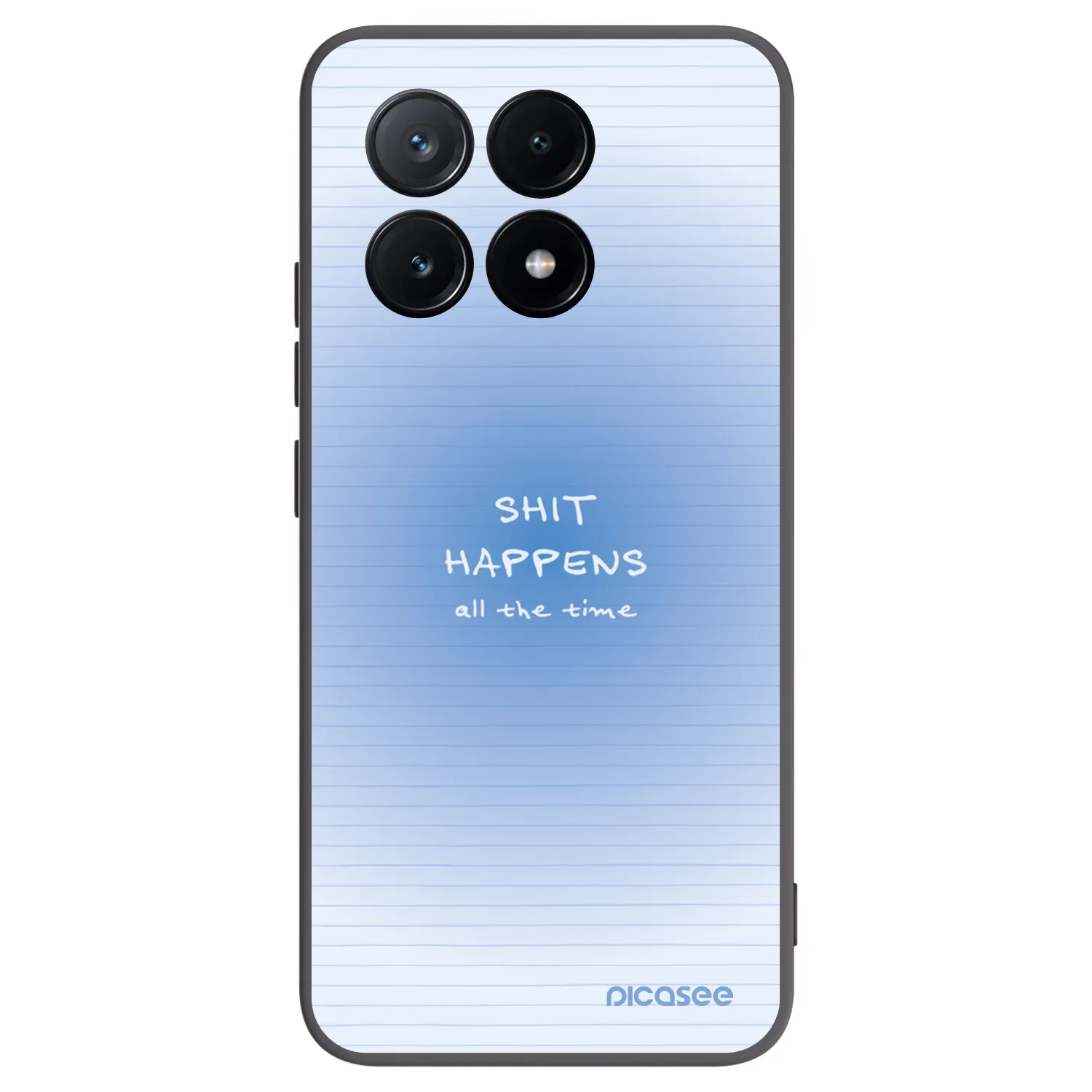 Picasee silikonowe czarne etui na Xiaomi Poco X6 Pro - Oops Memo