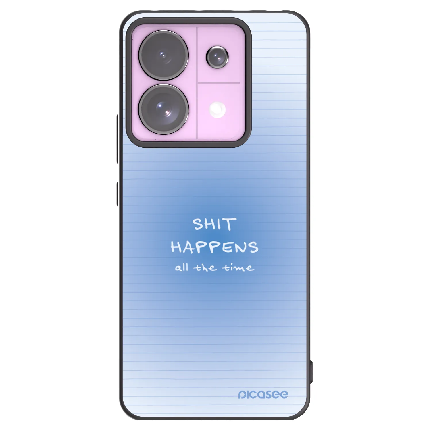 Picasee silikonowe czarne etui na Xiaomi Redmi Note 13 Pro 5G - Oops Memo