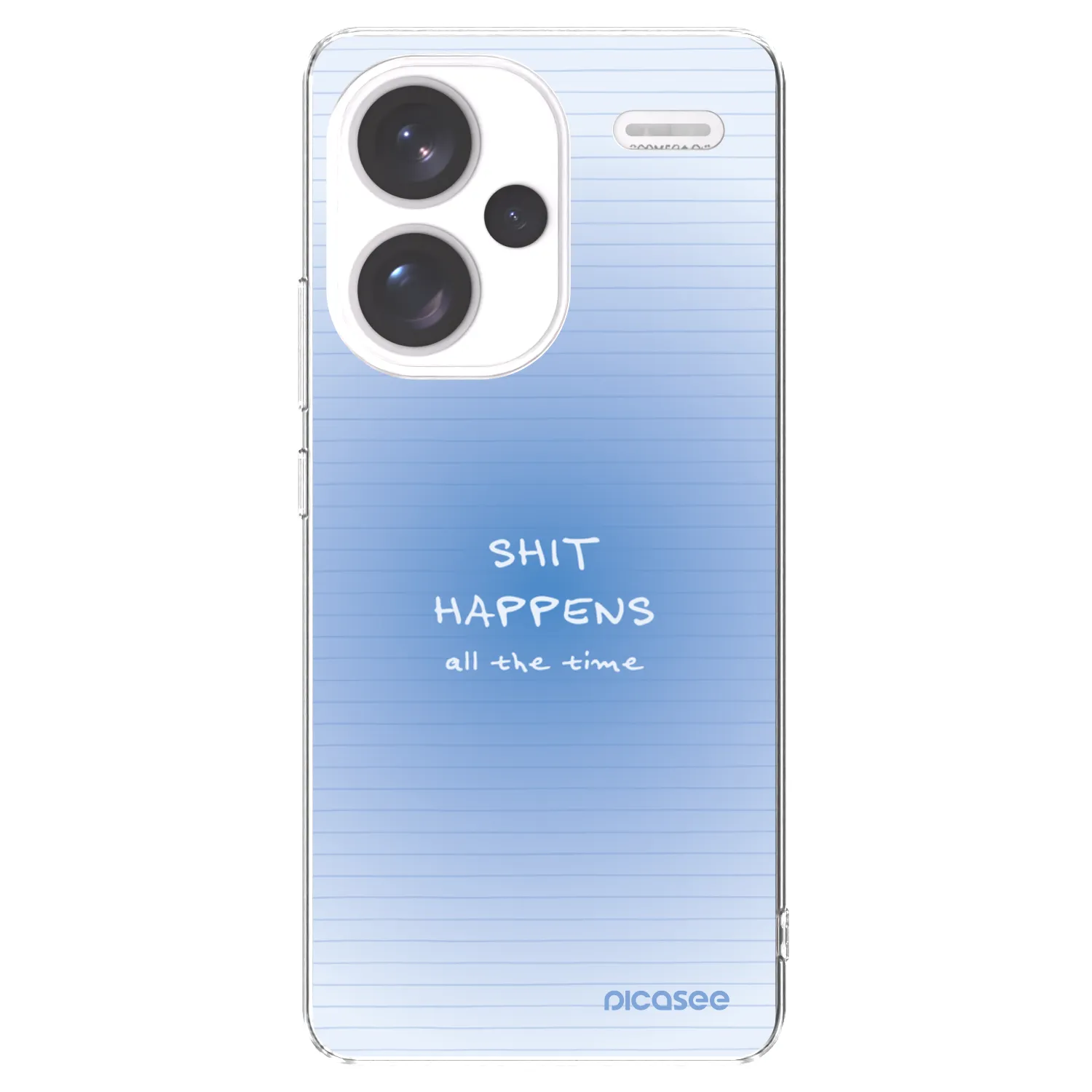 Picasee silikonowe przeźroczyste etui na Xiaomi Redmi Note 13 Pro+ 5G - Oops Memo