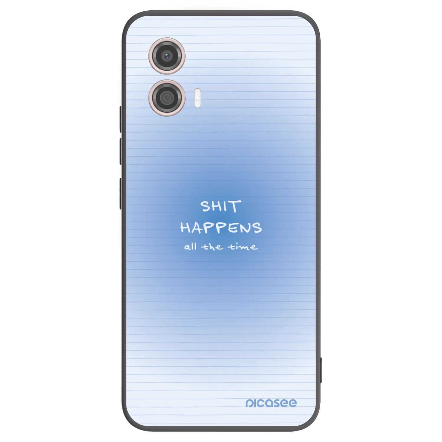 Picasee silikonowe czarne etui na Motorola Moto G53 5G - Oops Memo