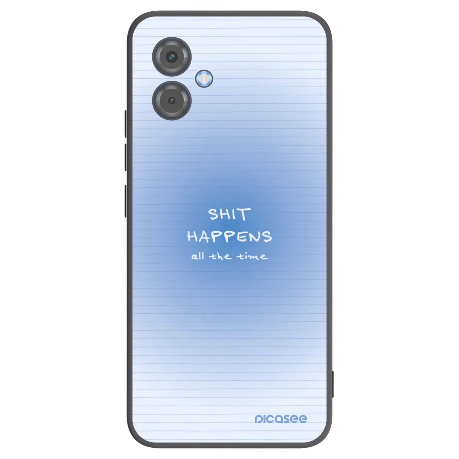 Picasee silikonowe czarne etui na Motorola Moto G14 - Oops Memo
