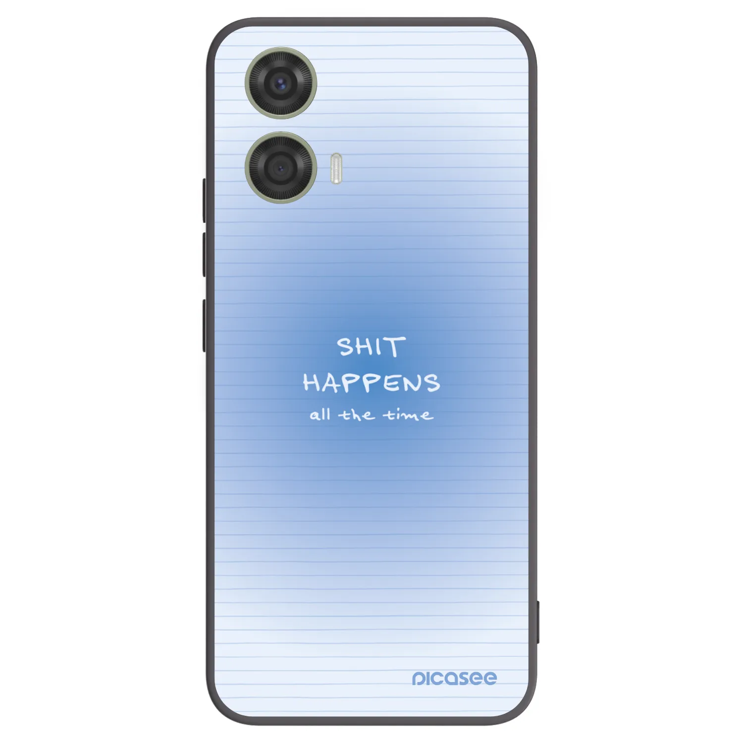 Picasee silikonowe czarne etui na Motorola Moto G24 - Oops Memo