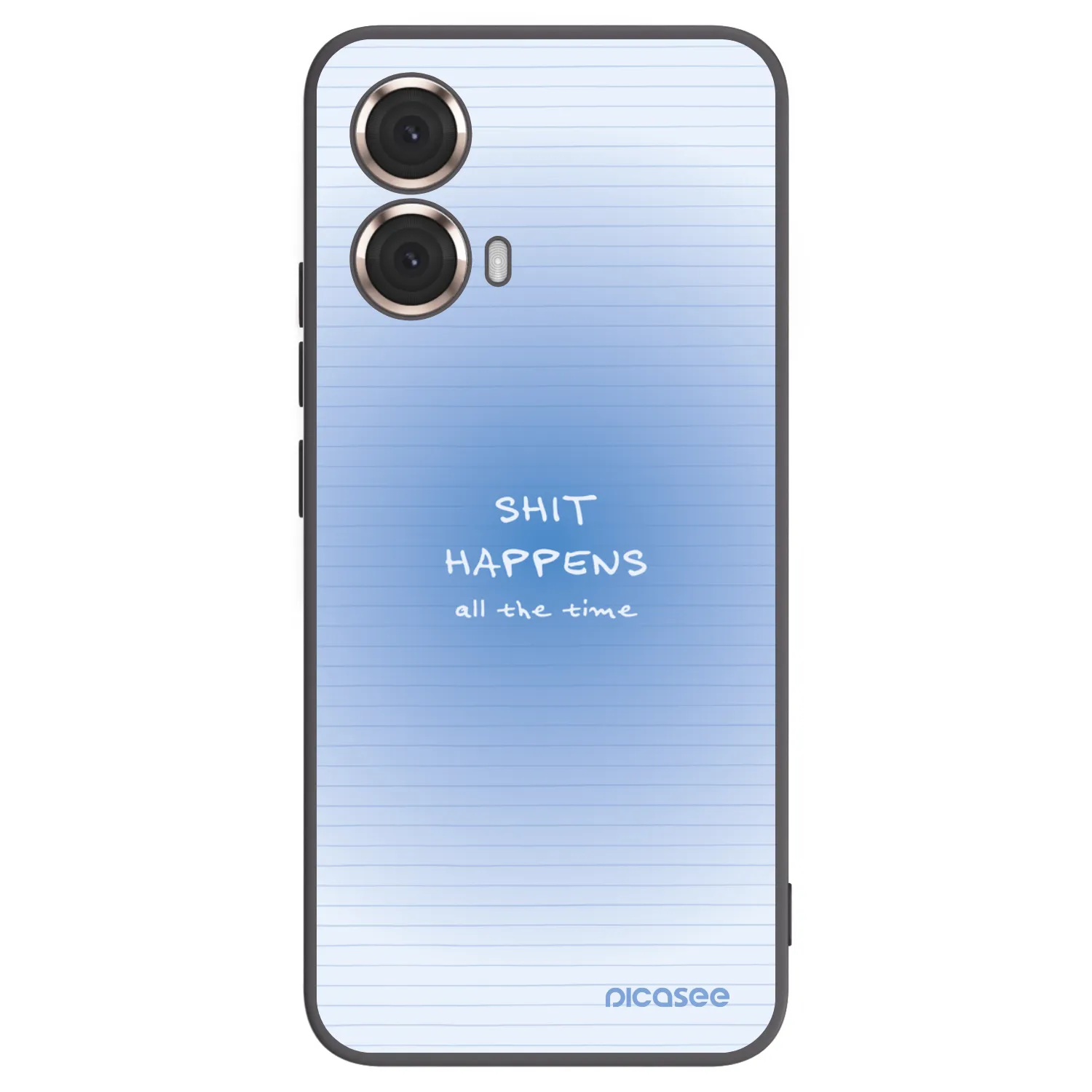 Picasee silikonowe czarne etui na Motorola Moto G85 - Oops Memo