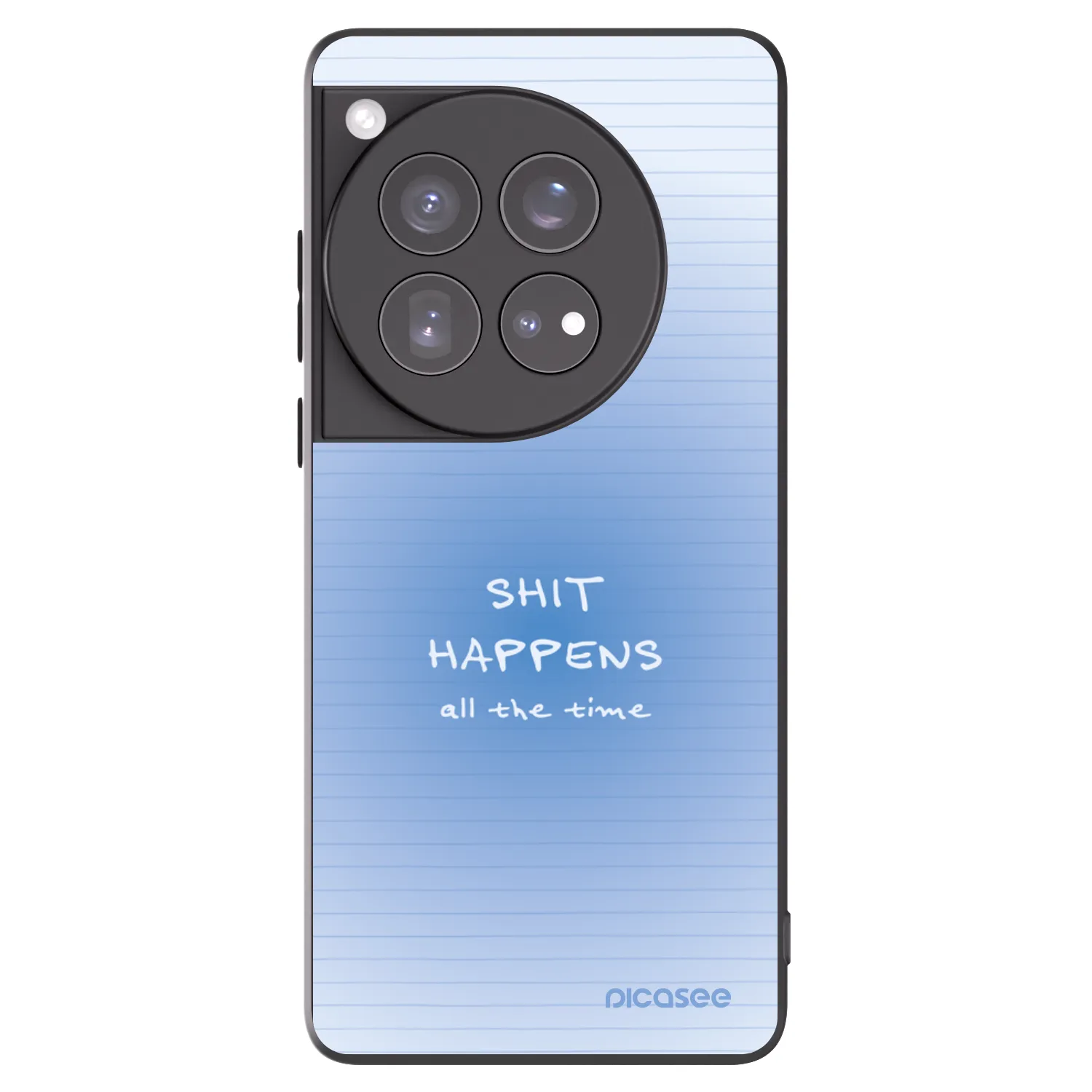 Picasee silikonowe czarne etui na OnePlus 12 5G - Oops Memo