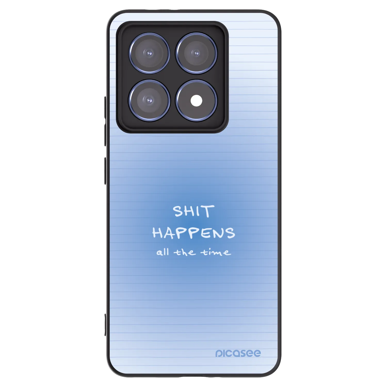 Picasee silikonowe czarne etui na Xiaomi 14T Pro - Oops Memo