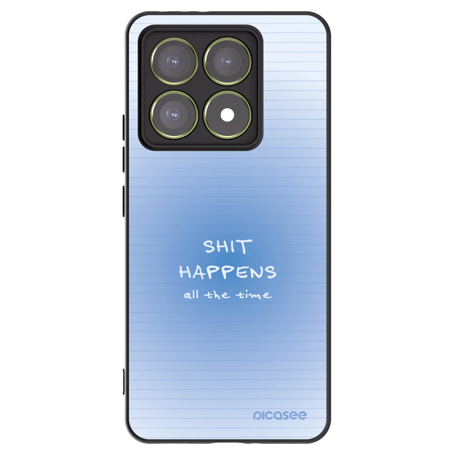 Picasee silikonowe czarne etui na Xiaomi 14T - Oops Memo